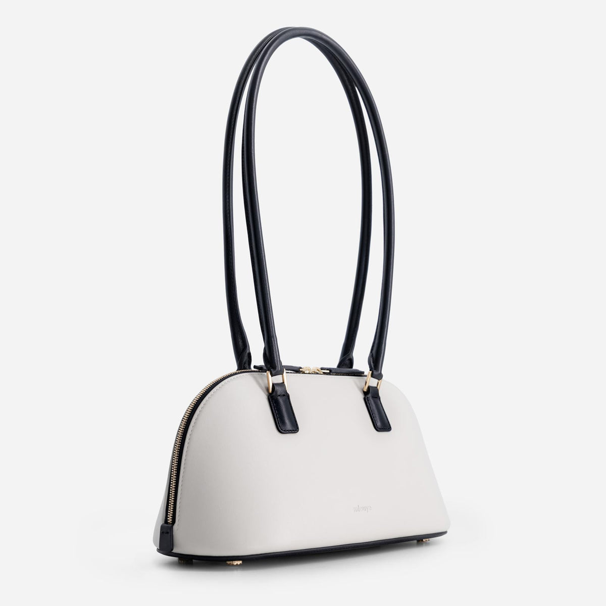 12 Canoe leather bag in Off White