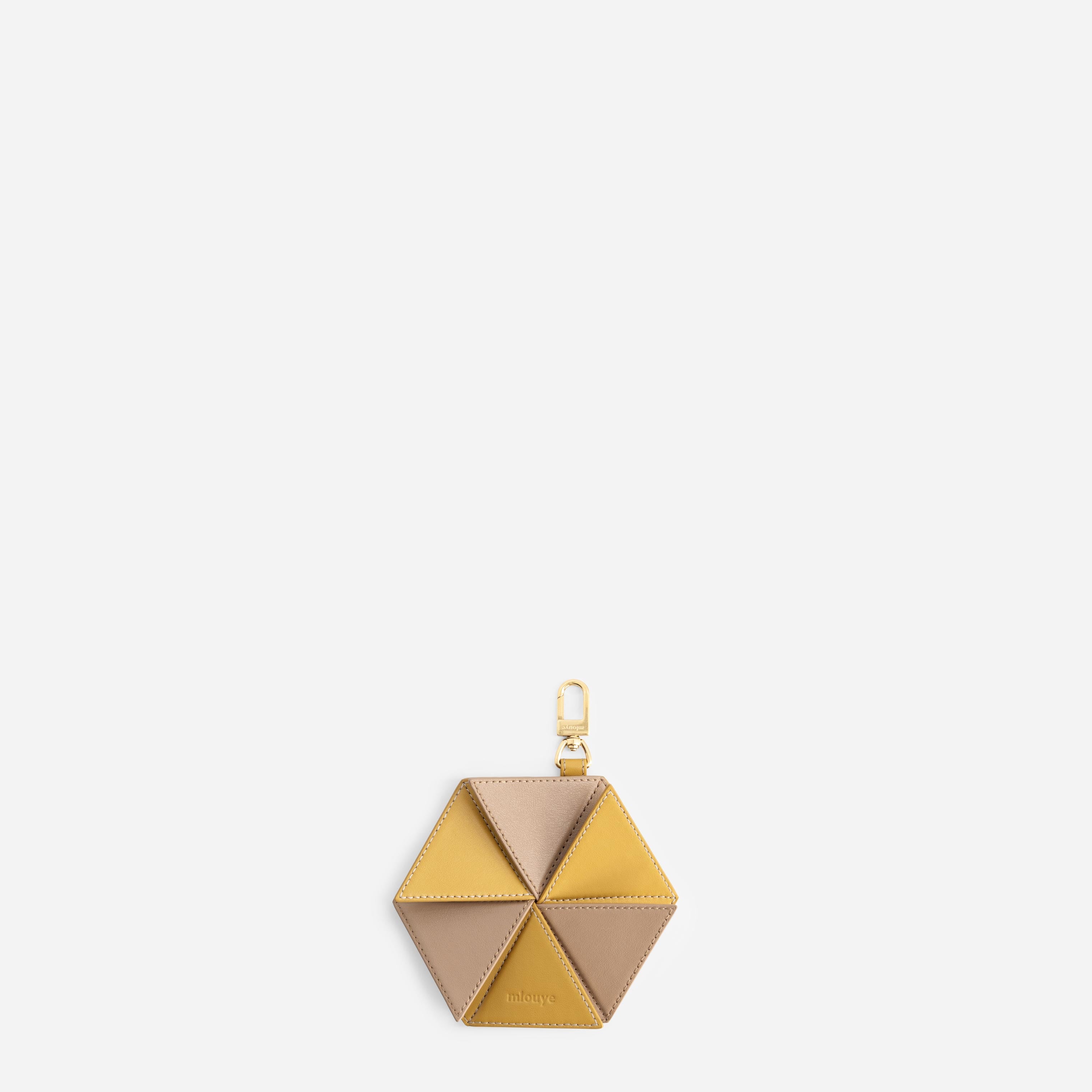 Hexagon Charm - Vintage Yellow