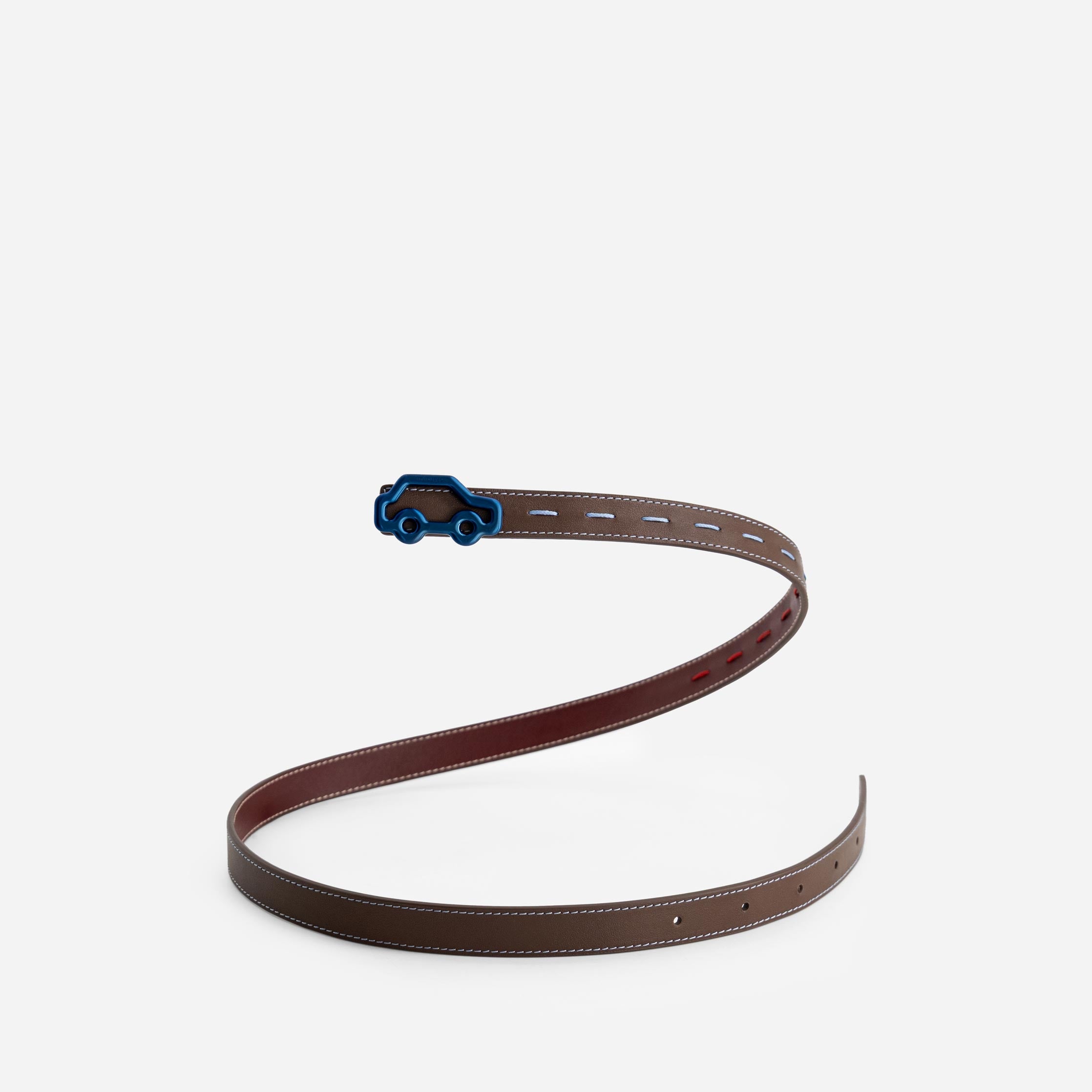"Hit the Road" Belt - Espresso & Bordeaux