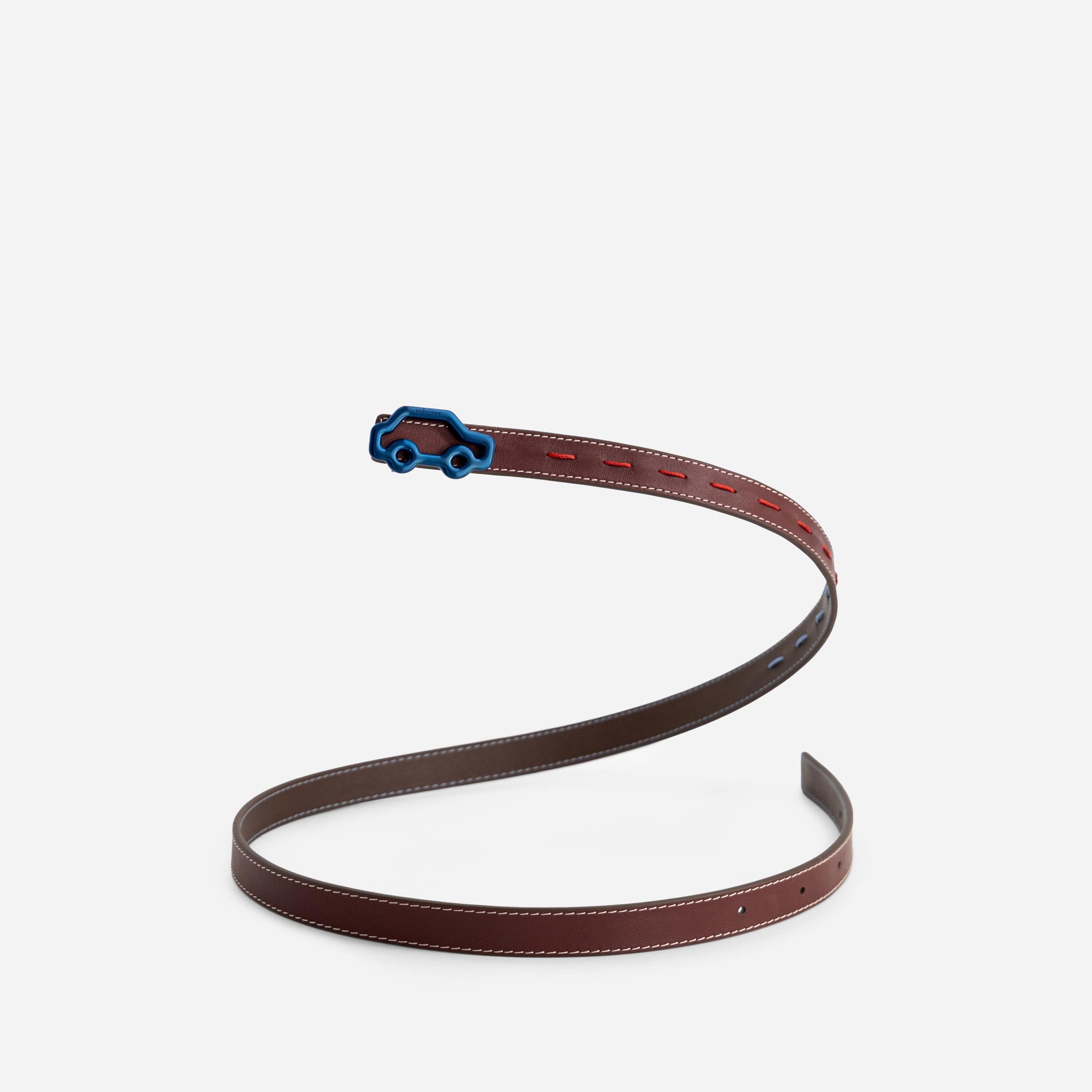 "Hit the Road" Belt - Espresso & Bordeaux