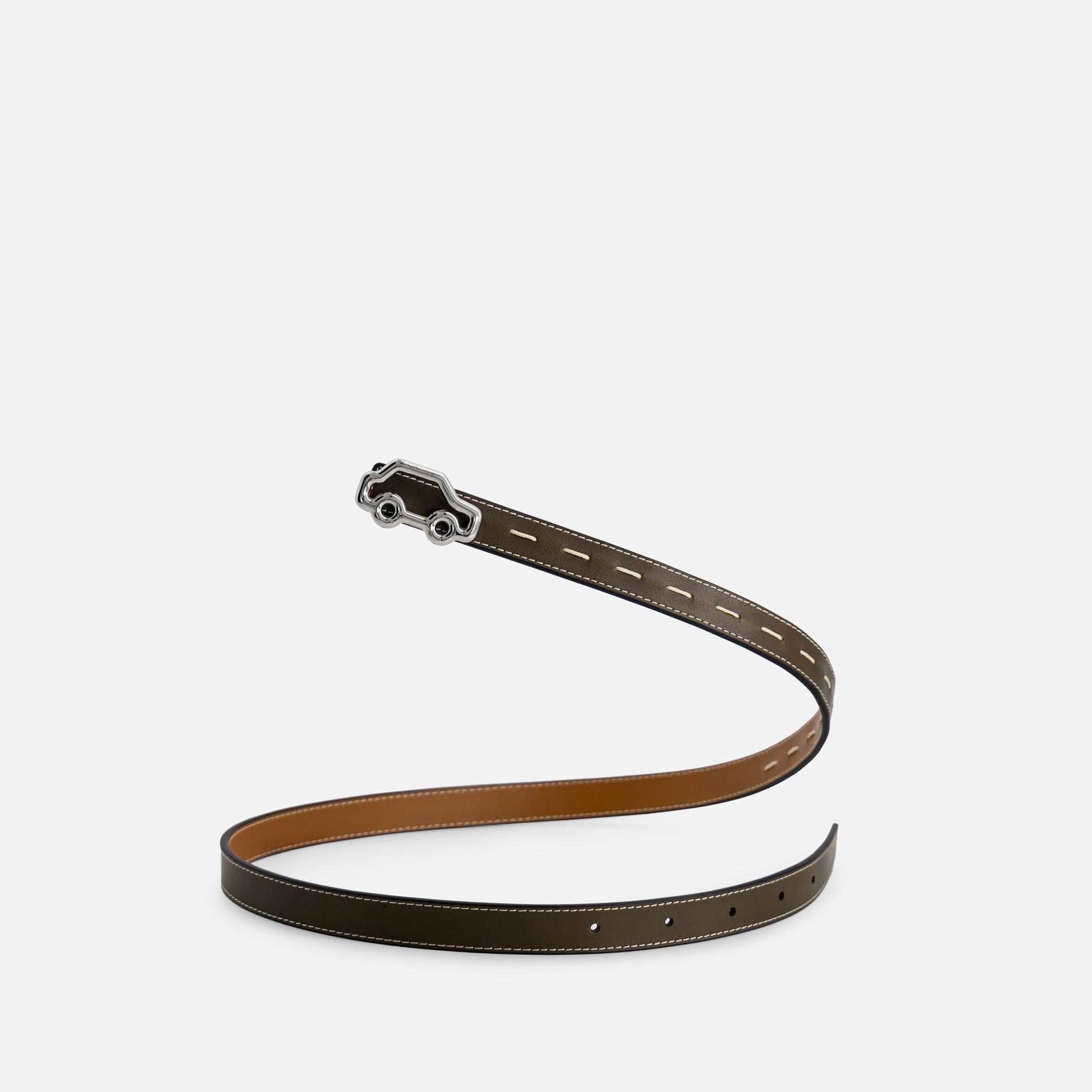 "Hit the Road" Belt - Truffle Green & Canyon