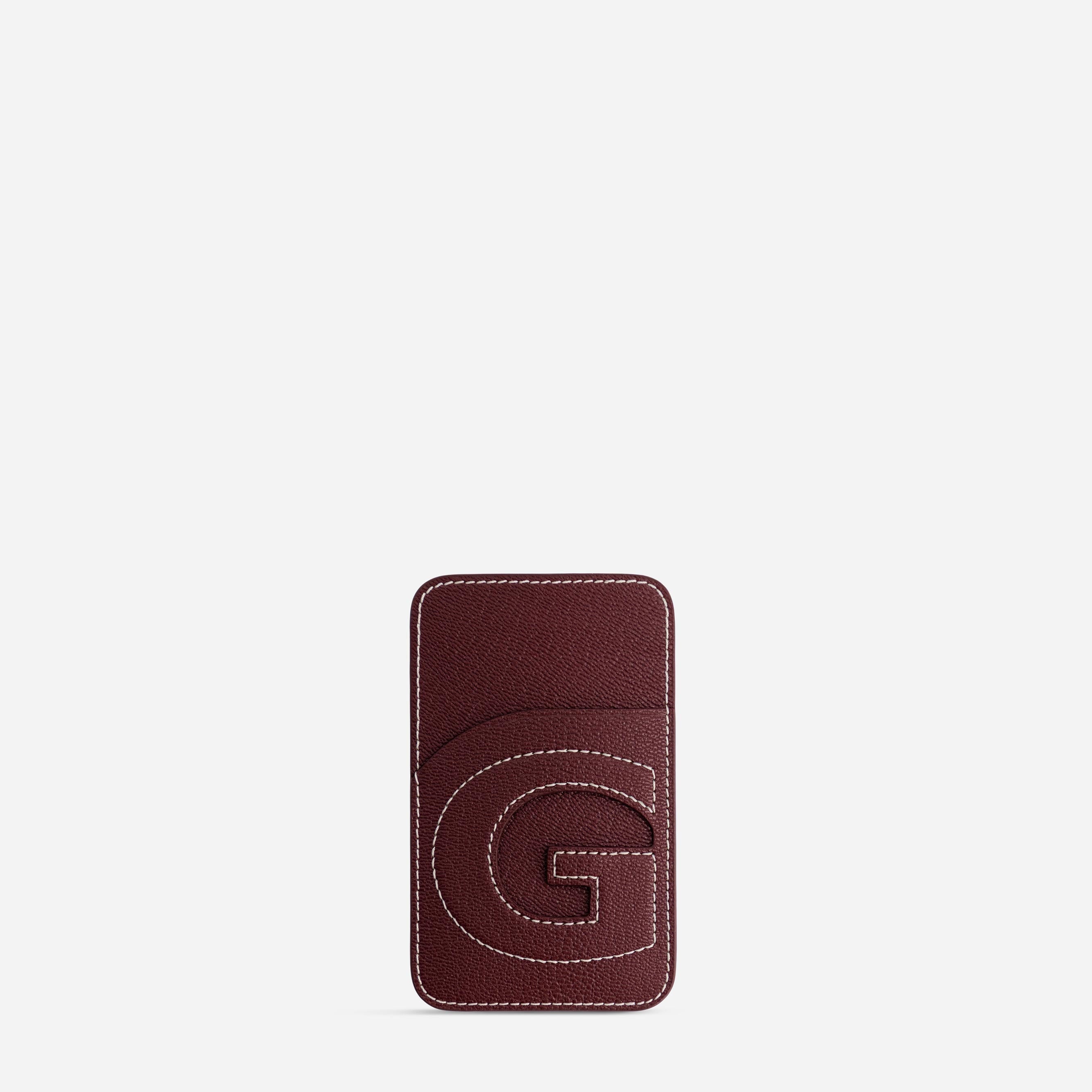 Cardholder G - Chèvre Bordeaux