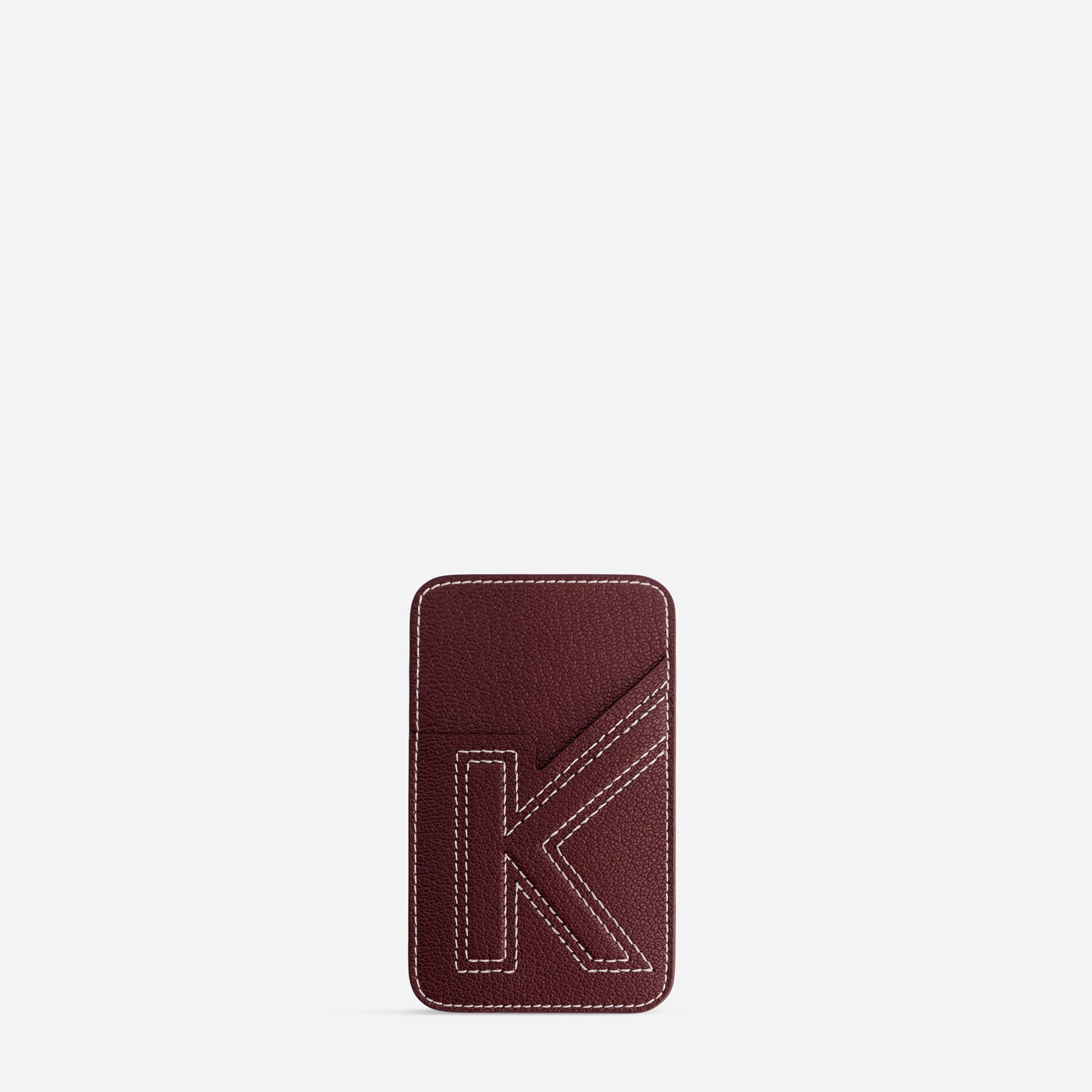 Cardholder K - Chèvre Bordeaux