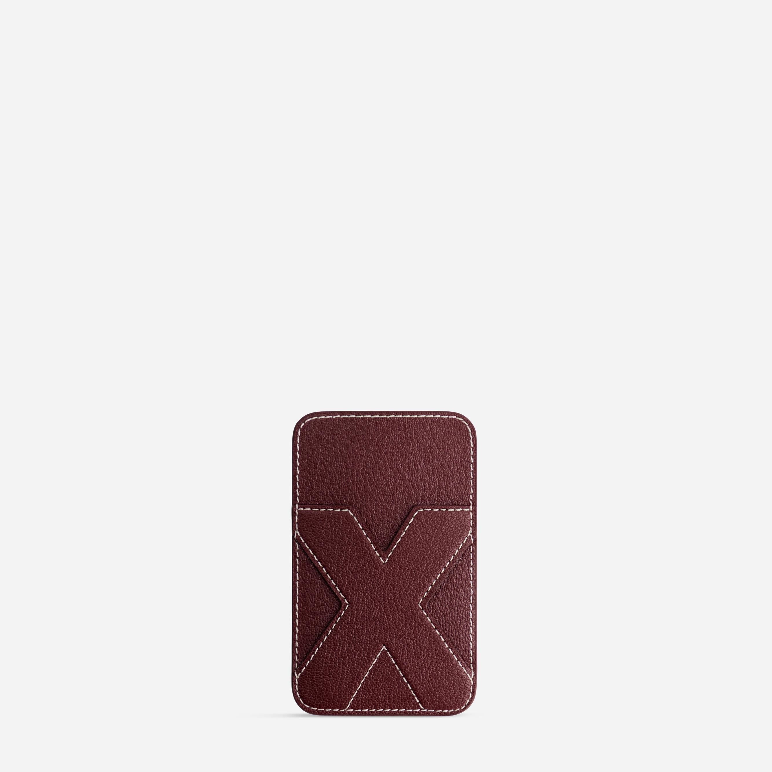 Cardholder X - Chèvre Bordeaux