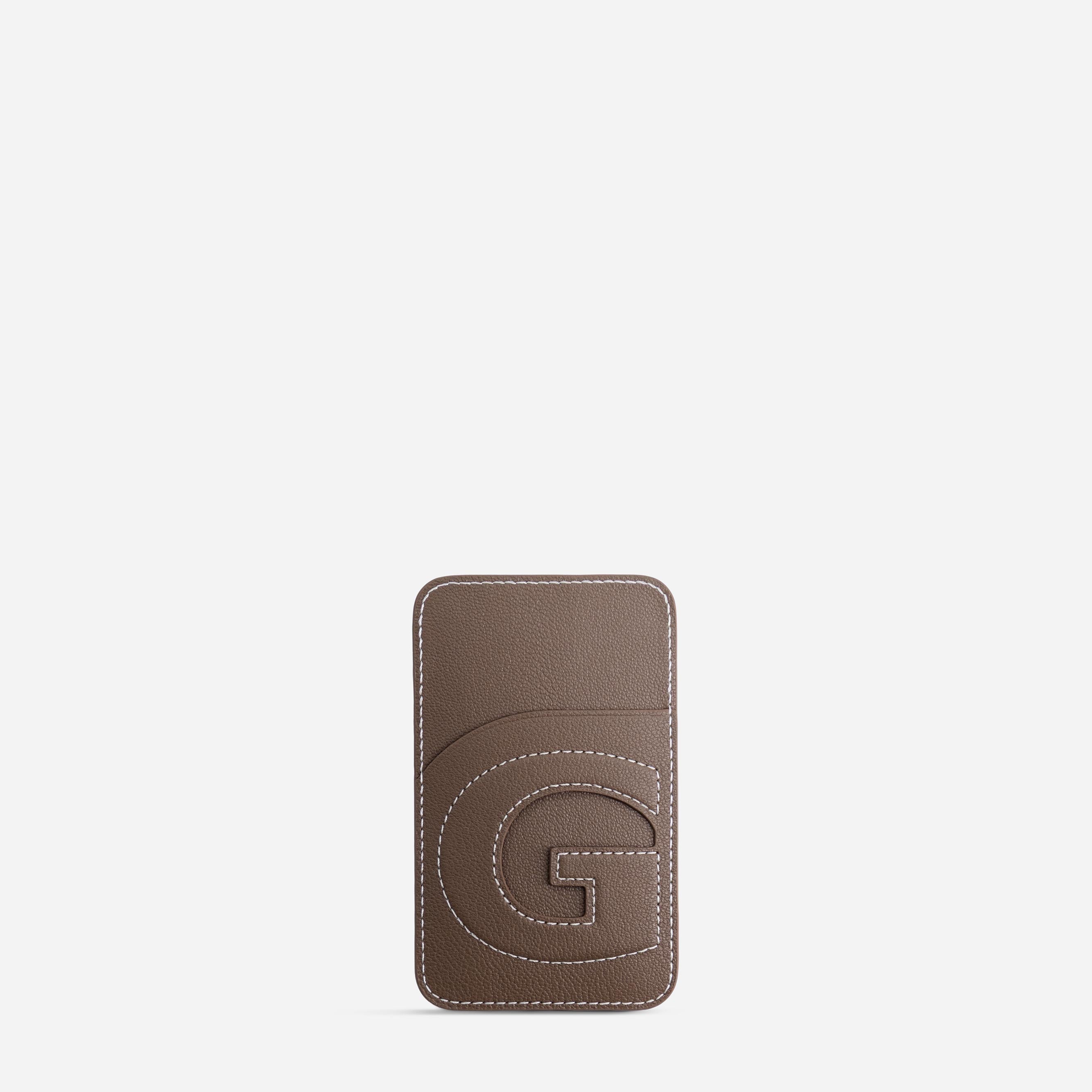 Cardholder G - Chèvre Etoupe