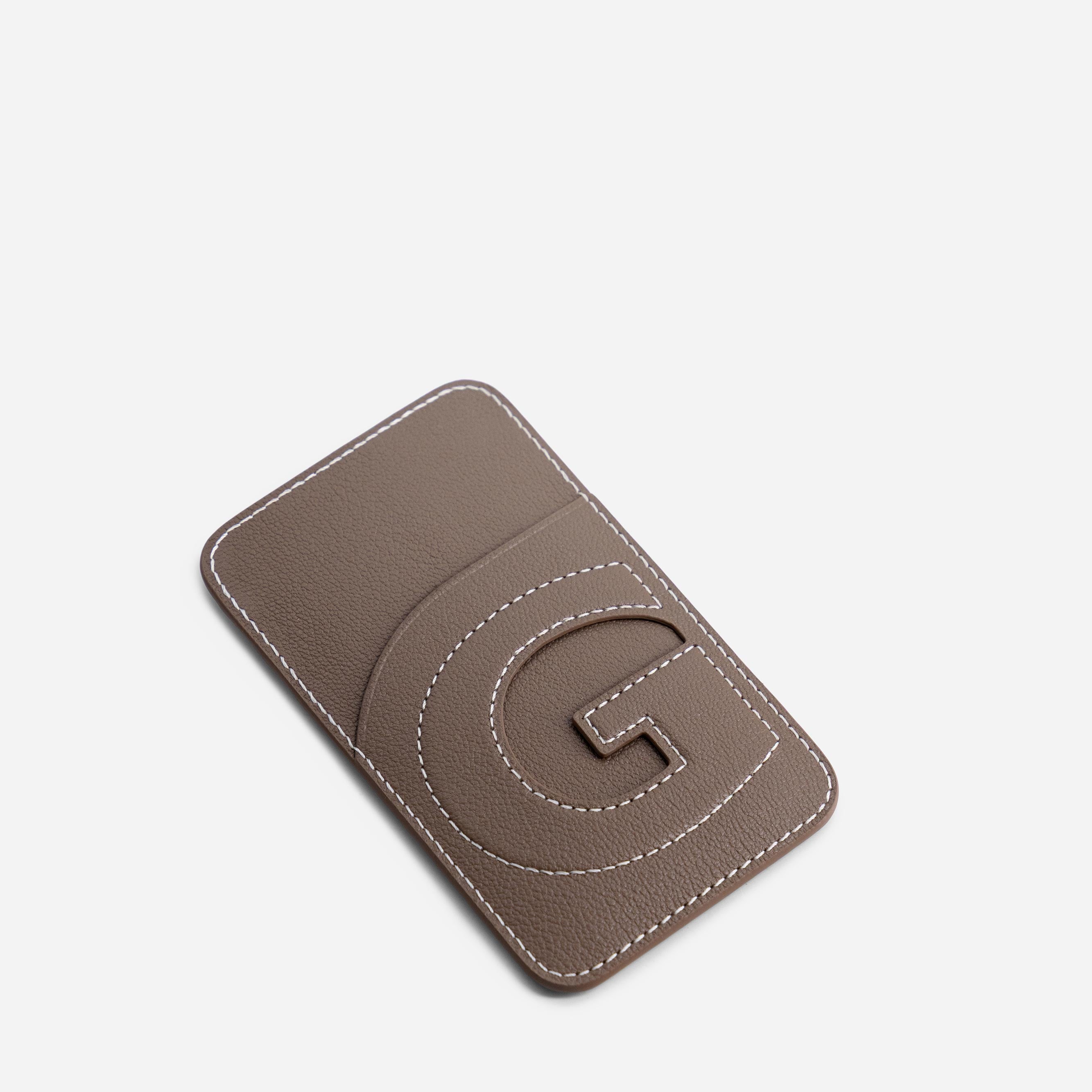 Cardholder G - Chèvre Etoupe