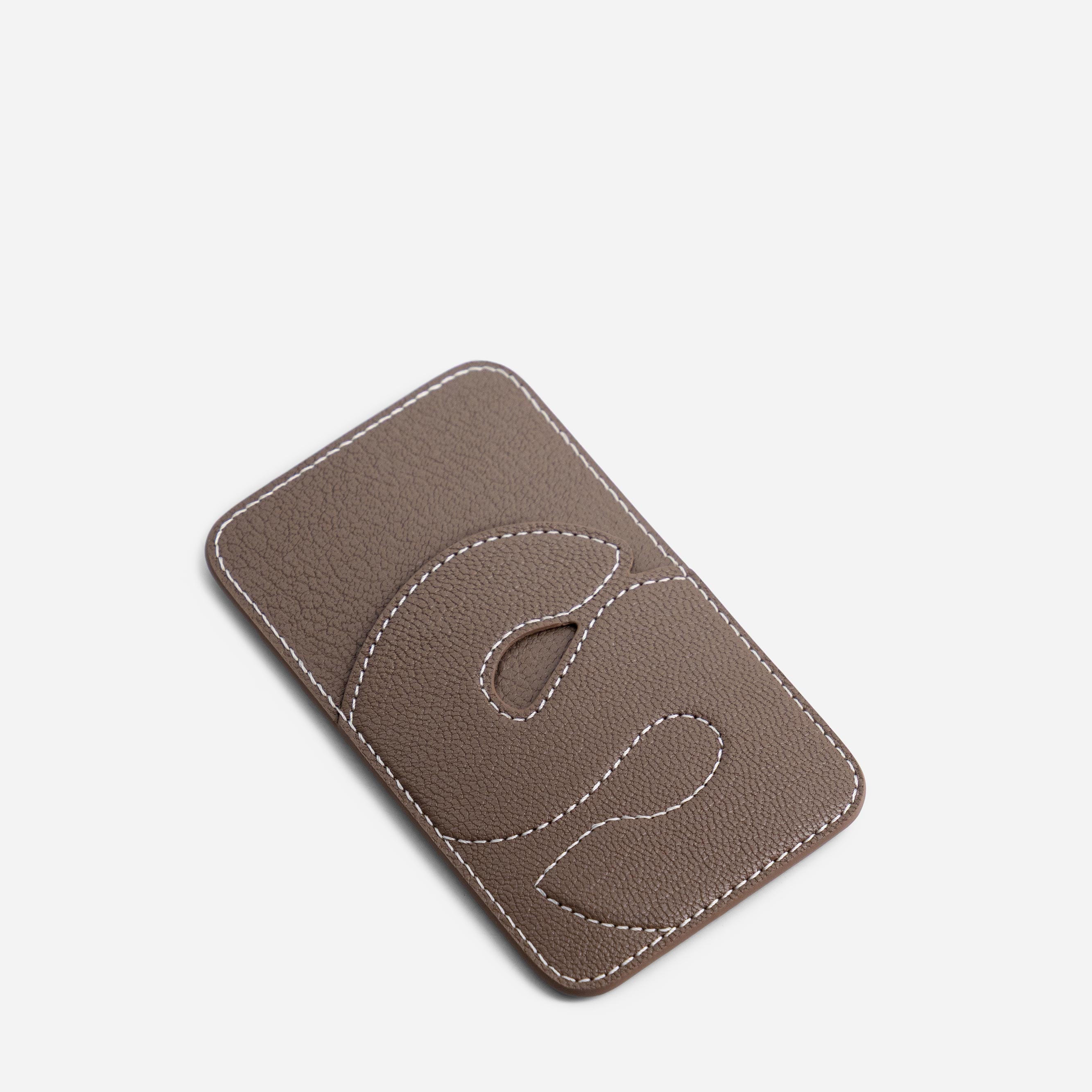 Cardholder S - Chèvre Etoupe