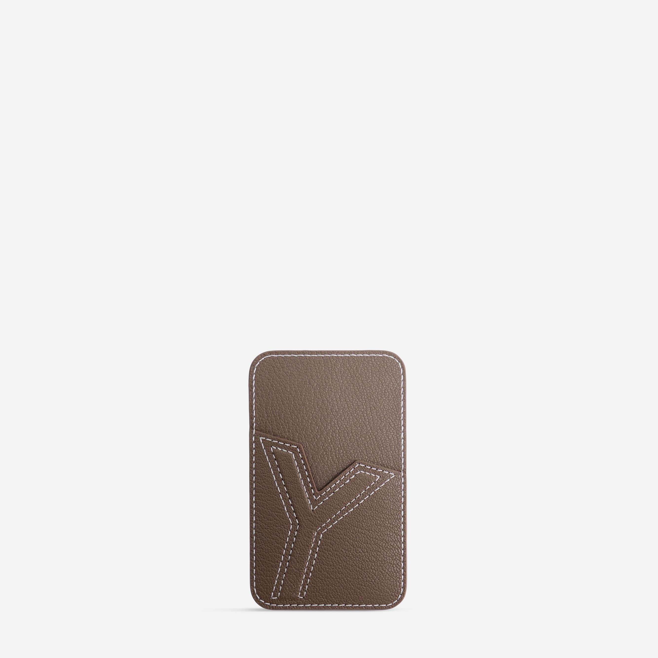 Cardholder Y - Chèvre Etoupe