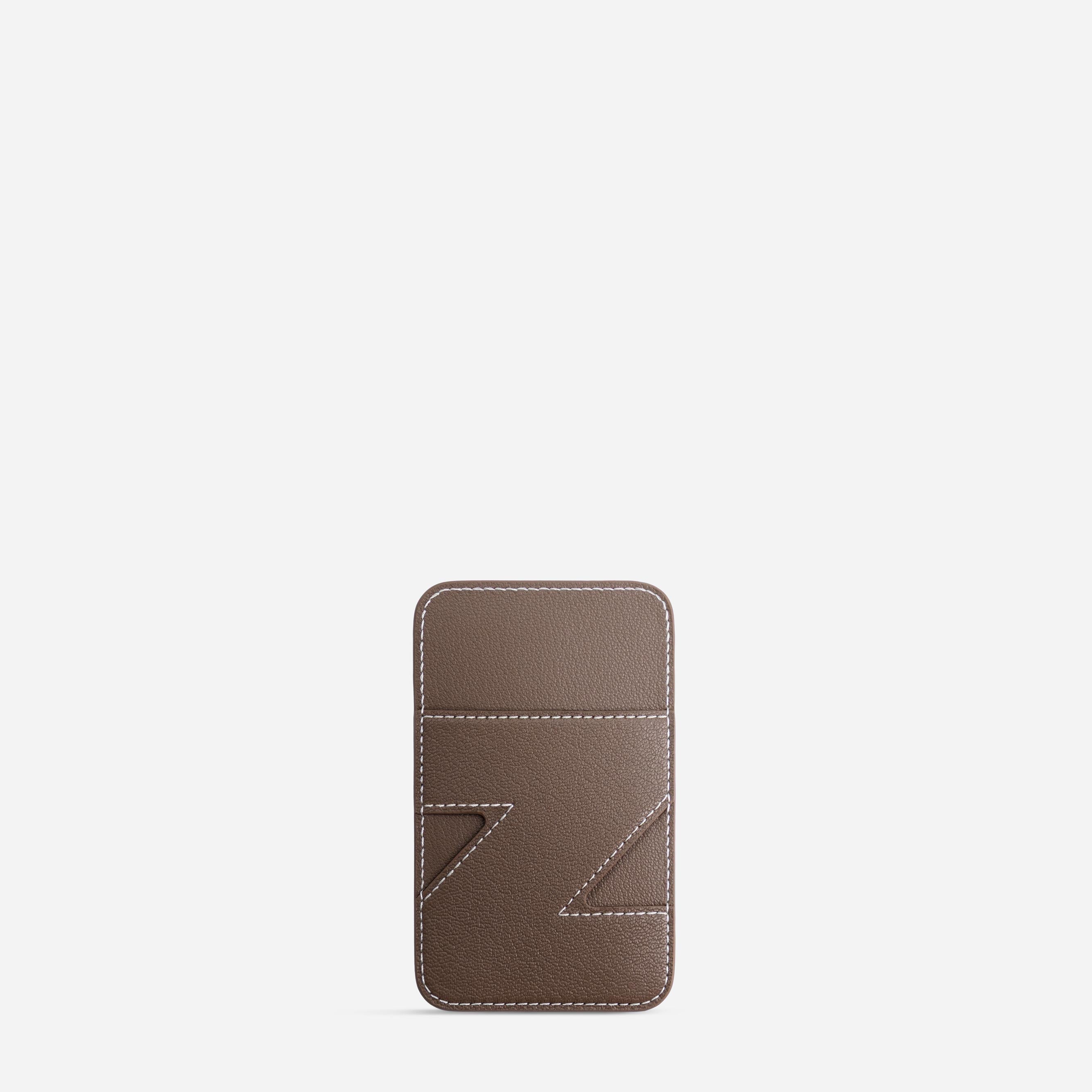 Cardholder Z - Chèvre Etoupe