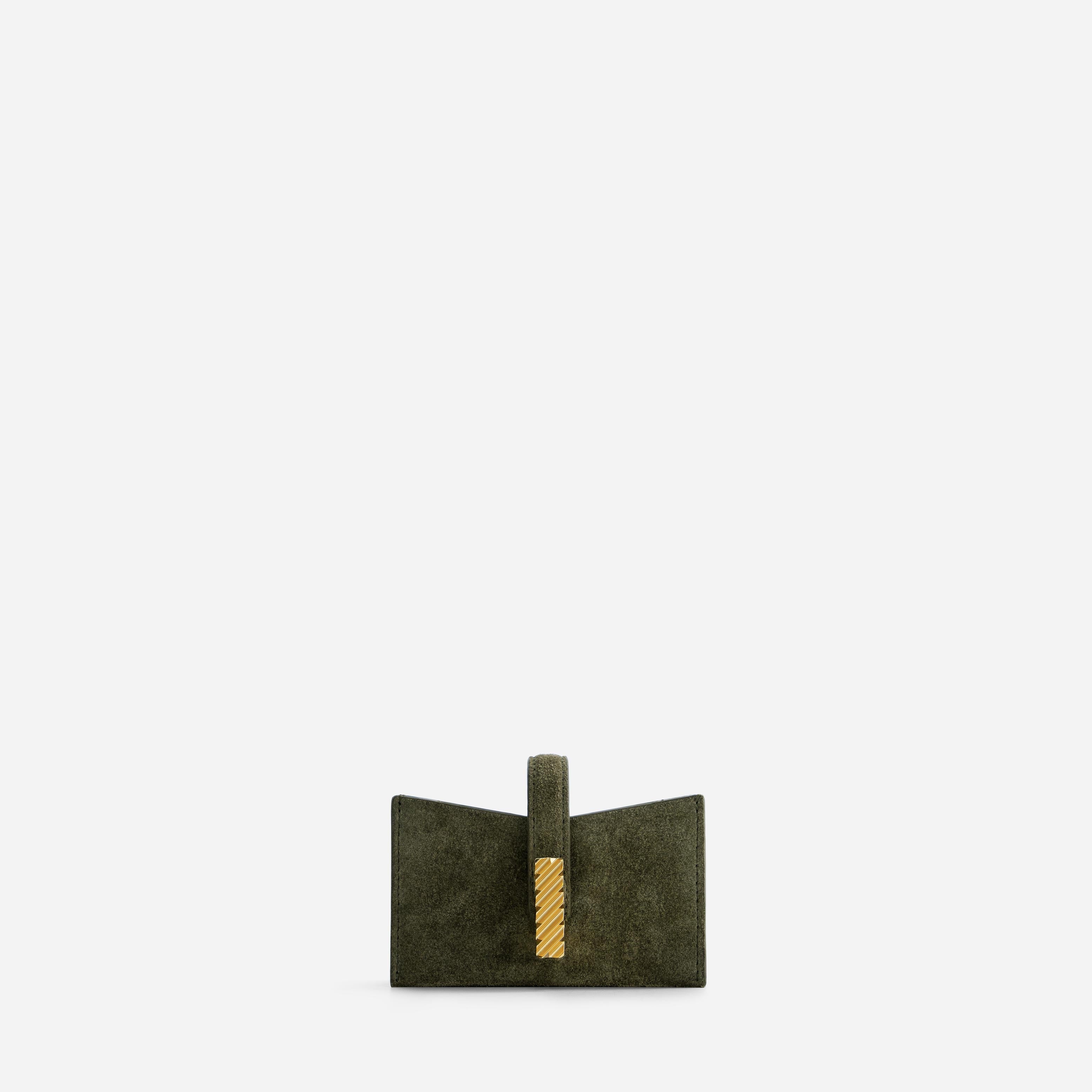 Isla Cardholder - Suede Khaki