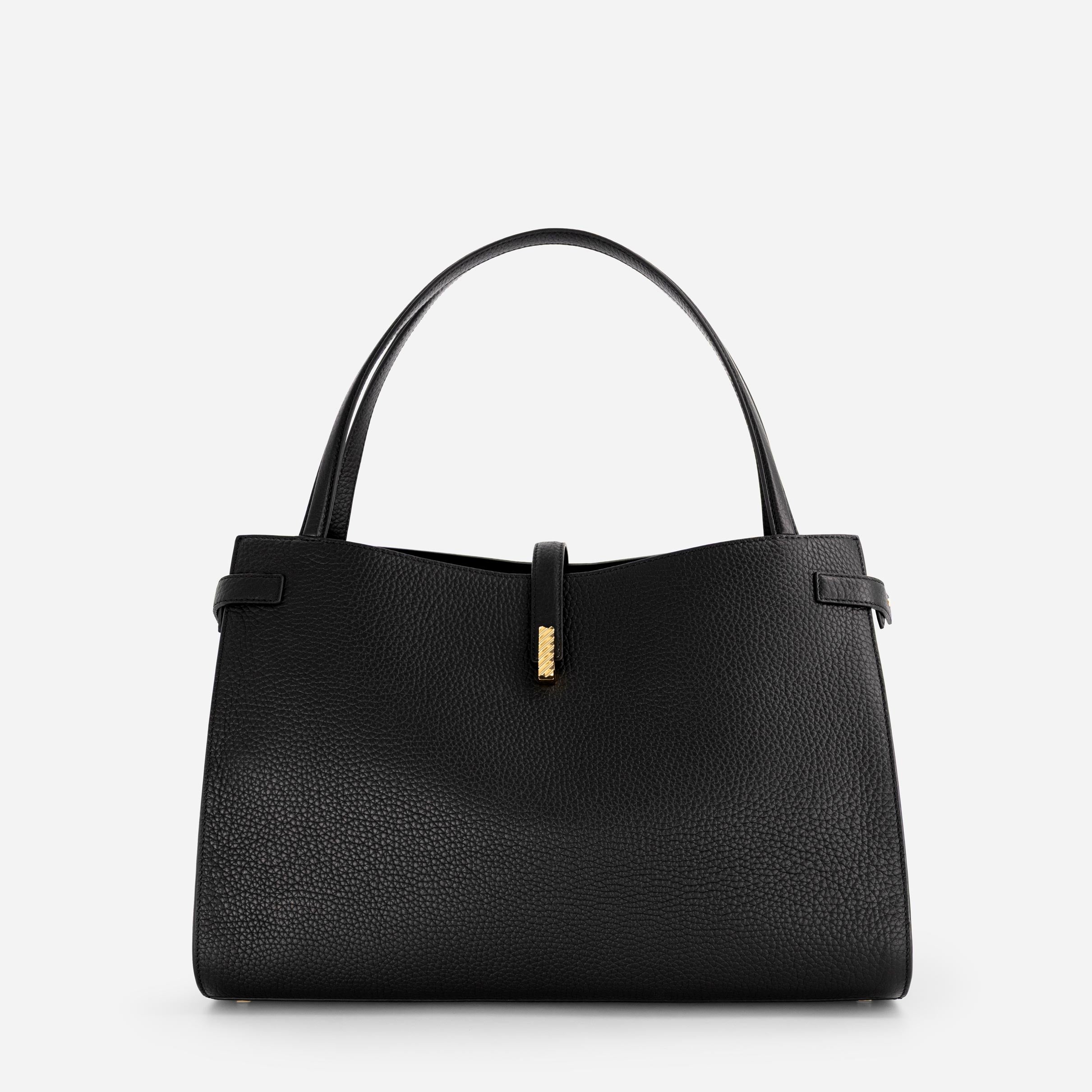 Isla Tote - Grained Black