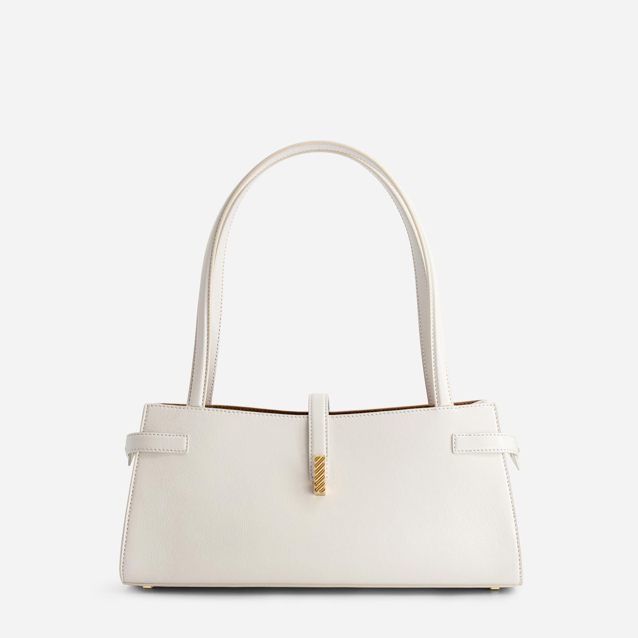Isla Wide Tote - Crinkled Cream