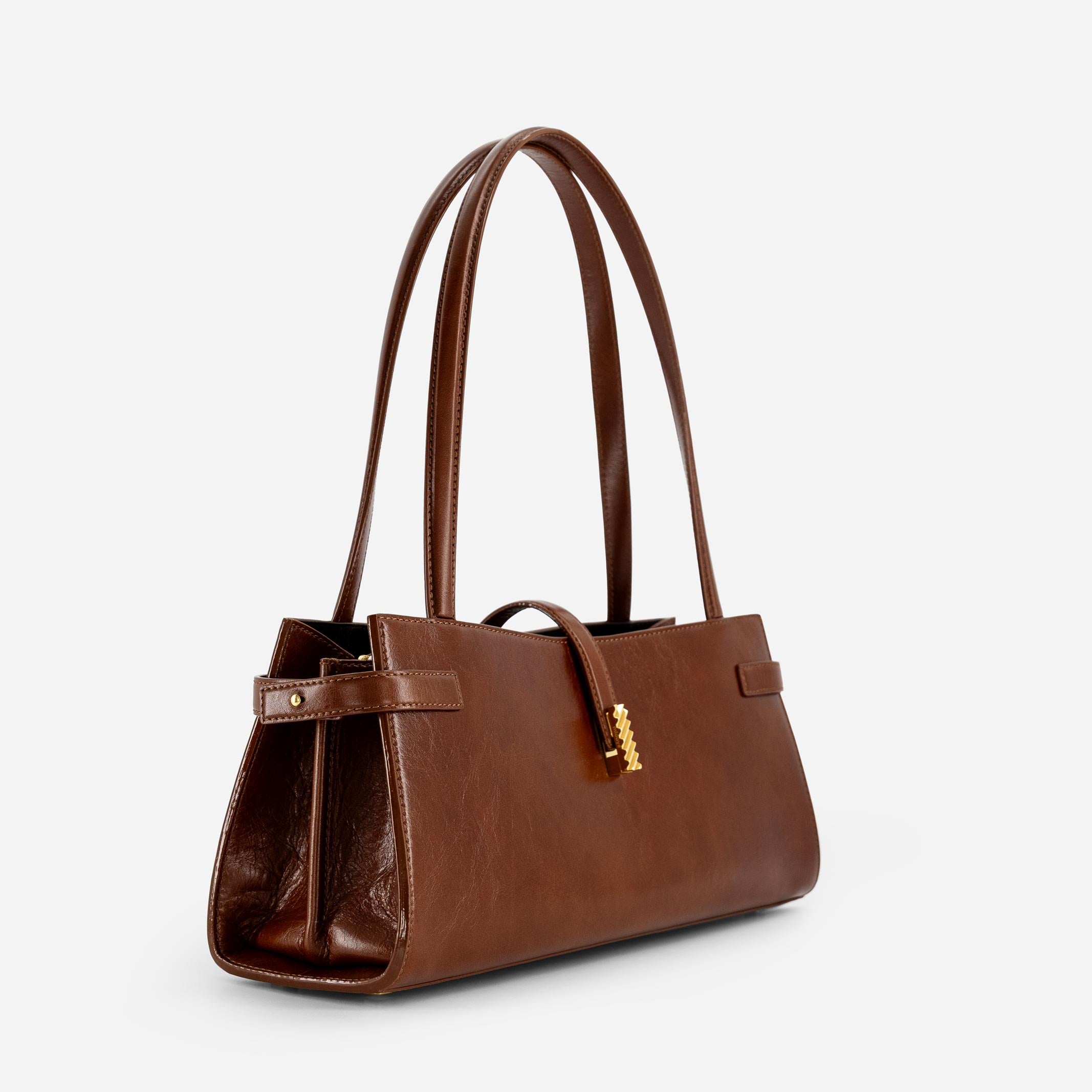 Isla Wide Tote - Crinkled Pecan