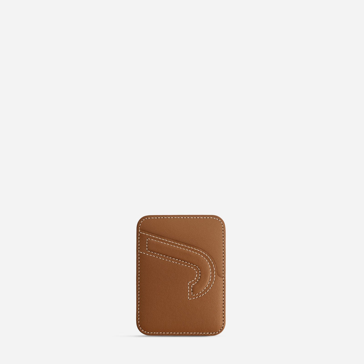 MagSafe cardholder in Canyon, initial J, front