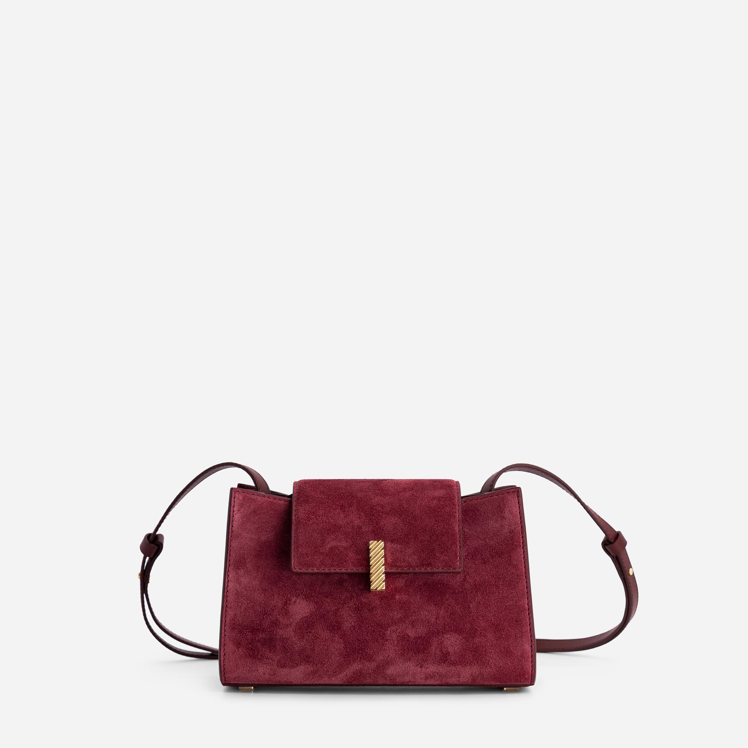 Mini Isla - Suede Bordeaux
