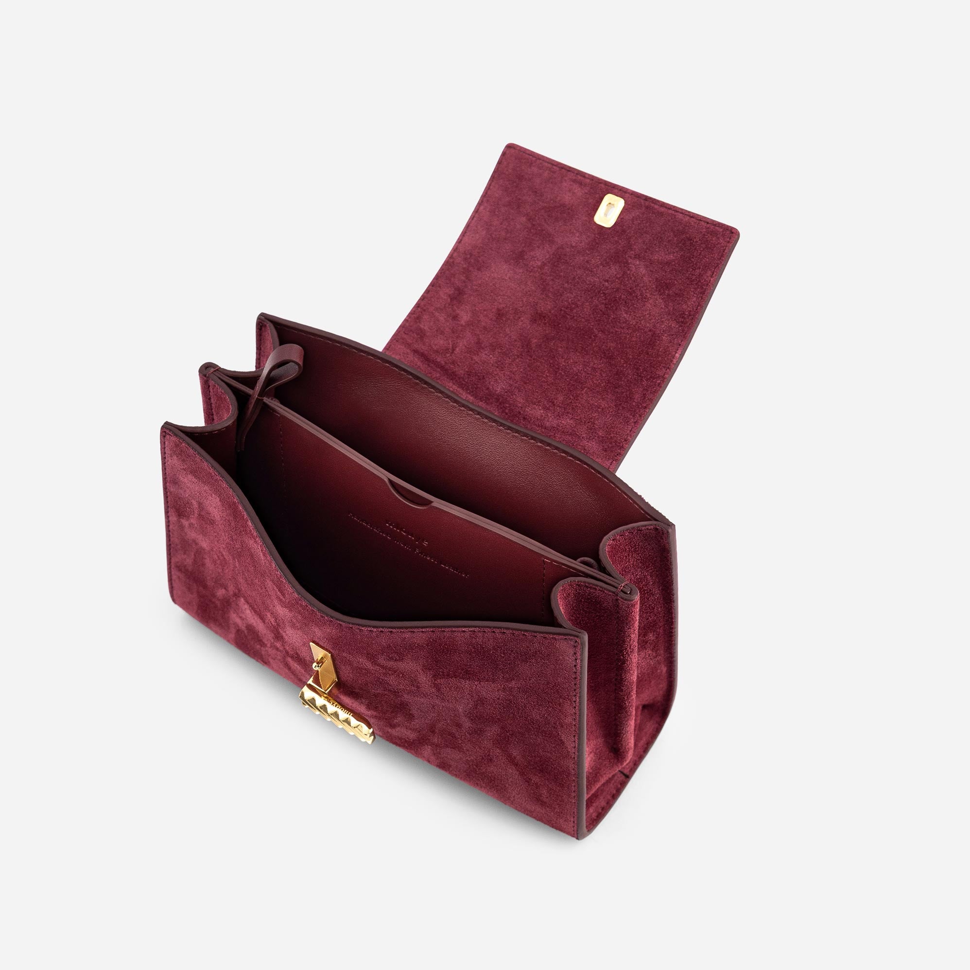 Mini Isla - Suede Bordeaux