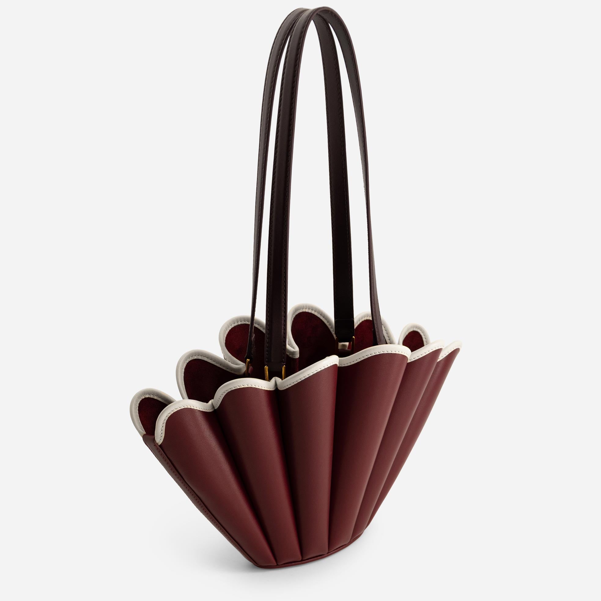 Mini Seashell Tote - Bordeaux
