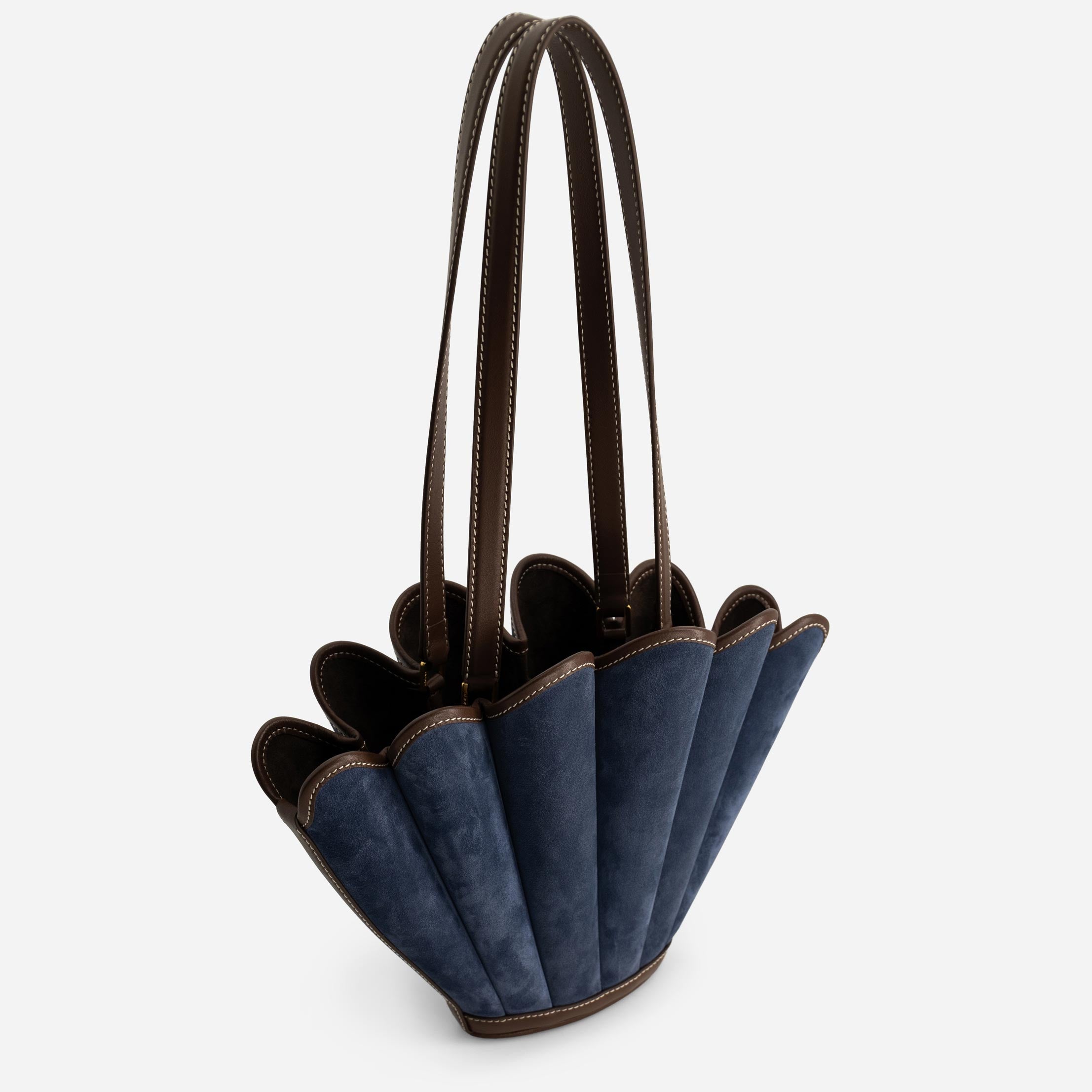 Mini Seashell Tote - Suede Marine
