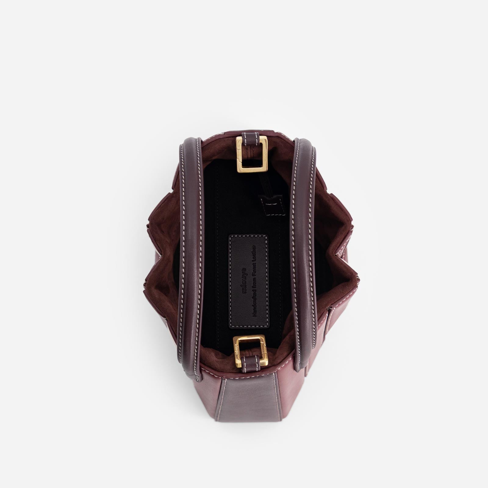 Mini Sera Tote - Bordeaux&Off White