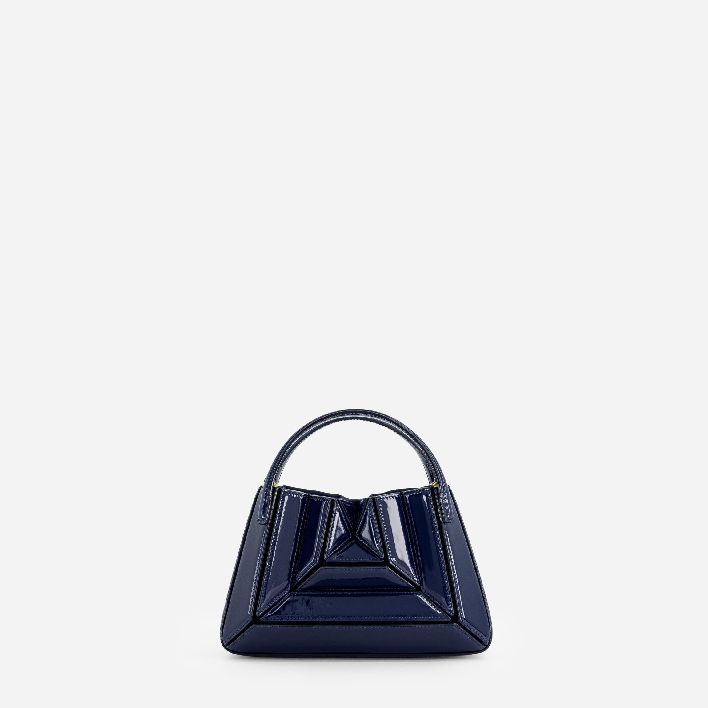 Mini Sera Tote - Patent Navy