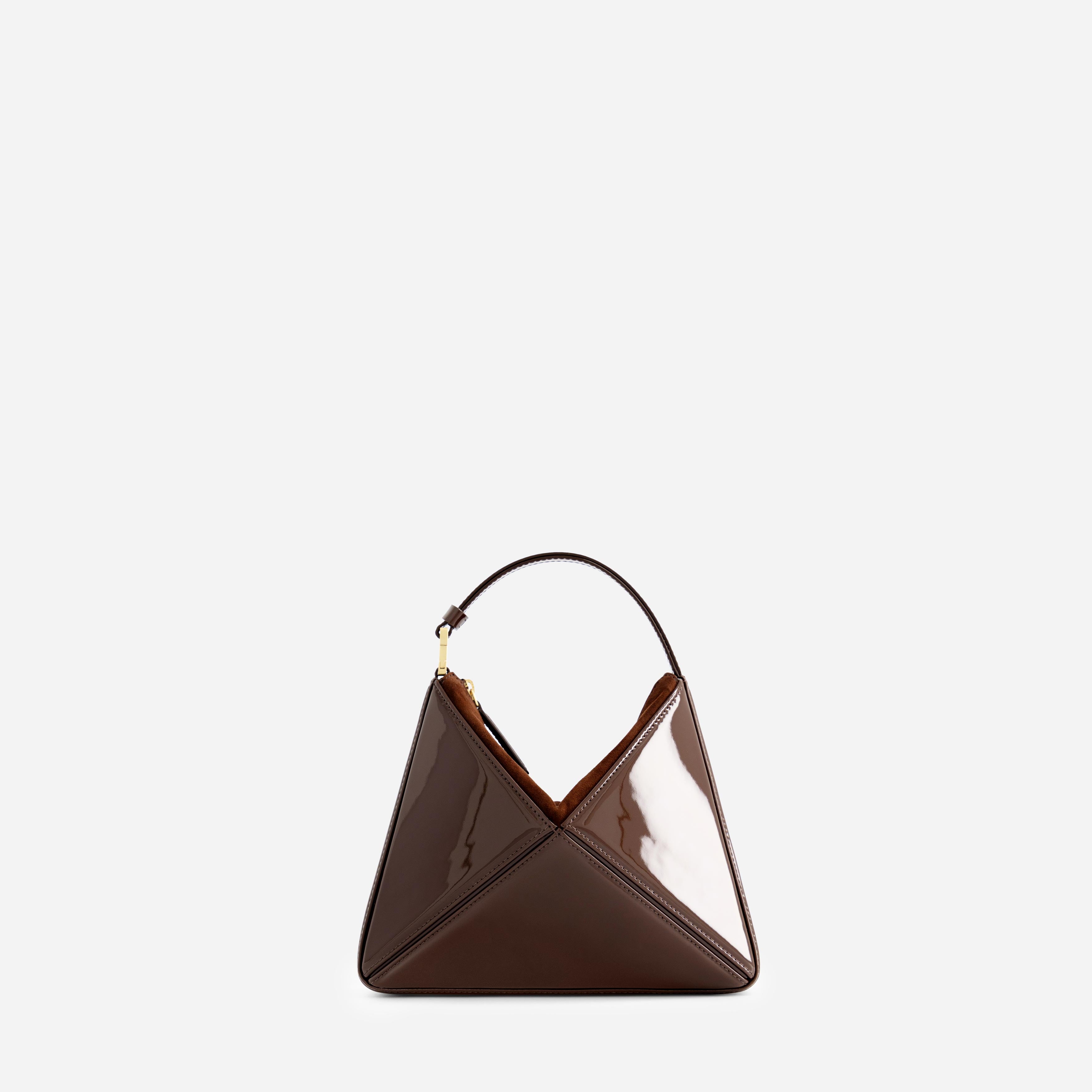 Mini Flex Bag - Patent Brown