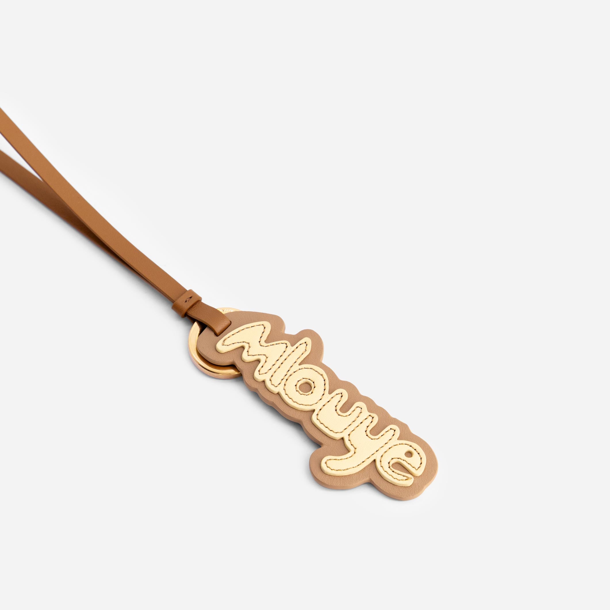 Mlouye Logo Keyring - Buttermilk