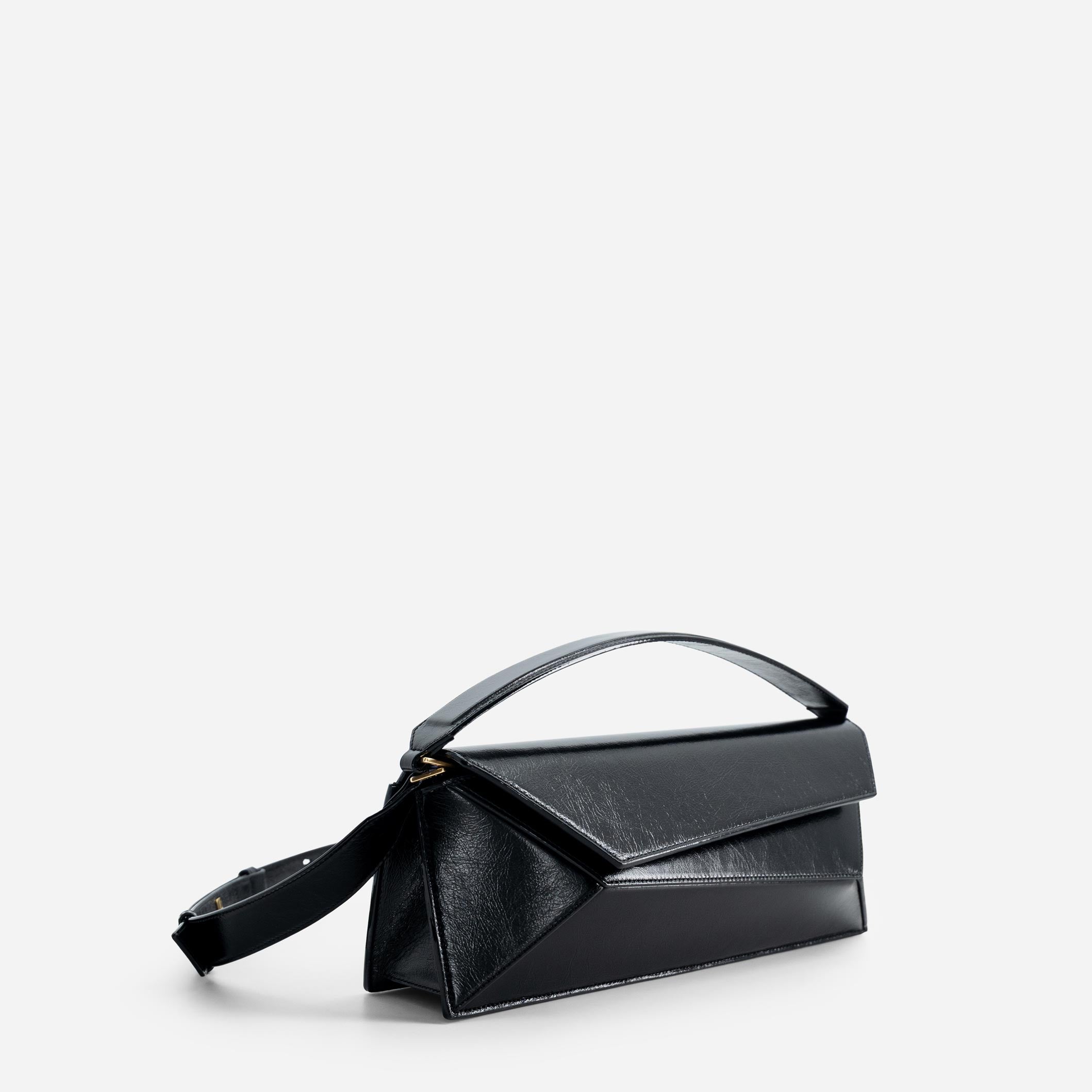 Naomi Baguette - Crinkled Black