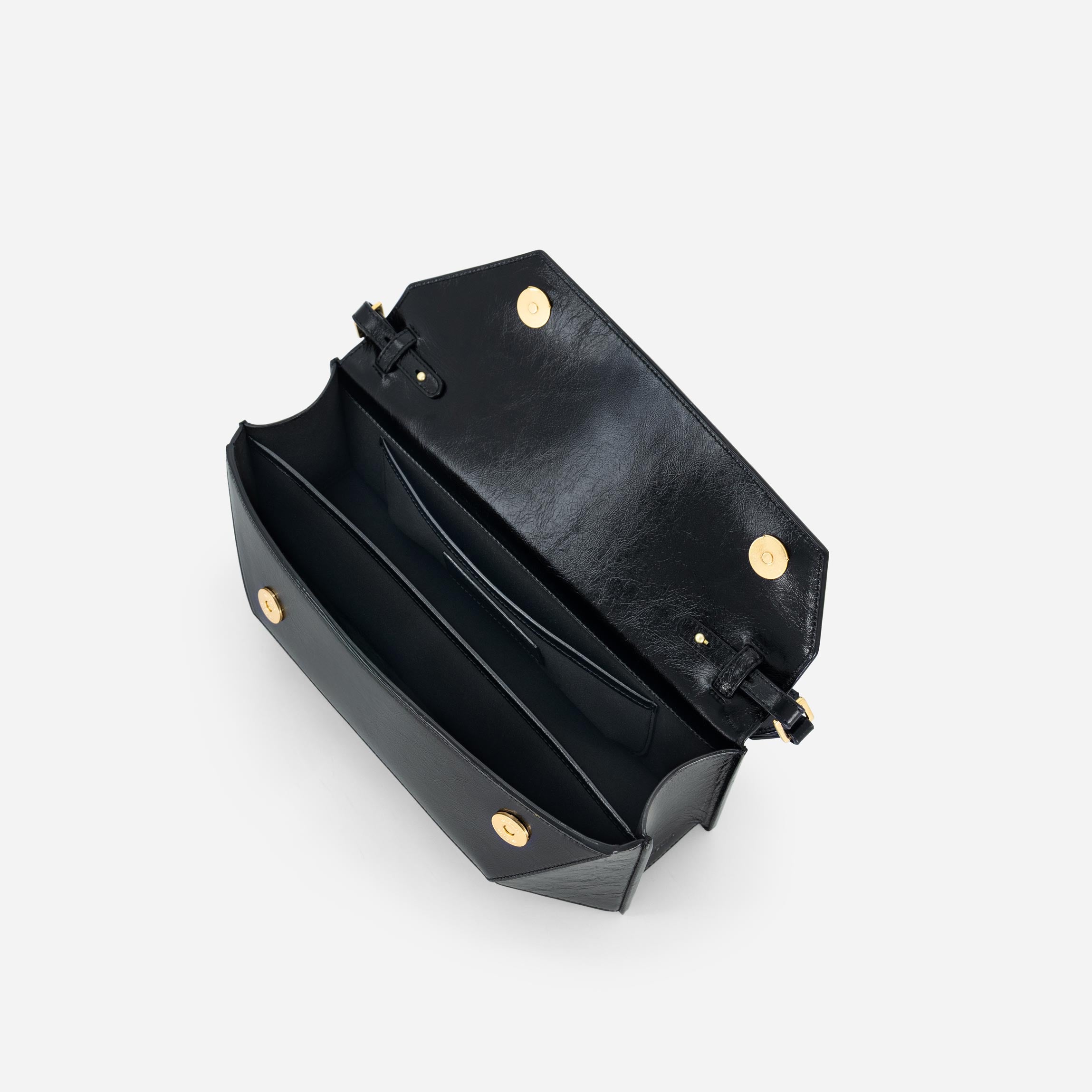 Naomi Baguette - Crinkled Black