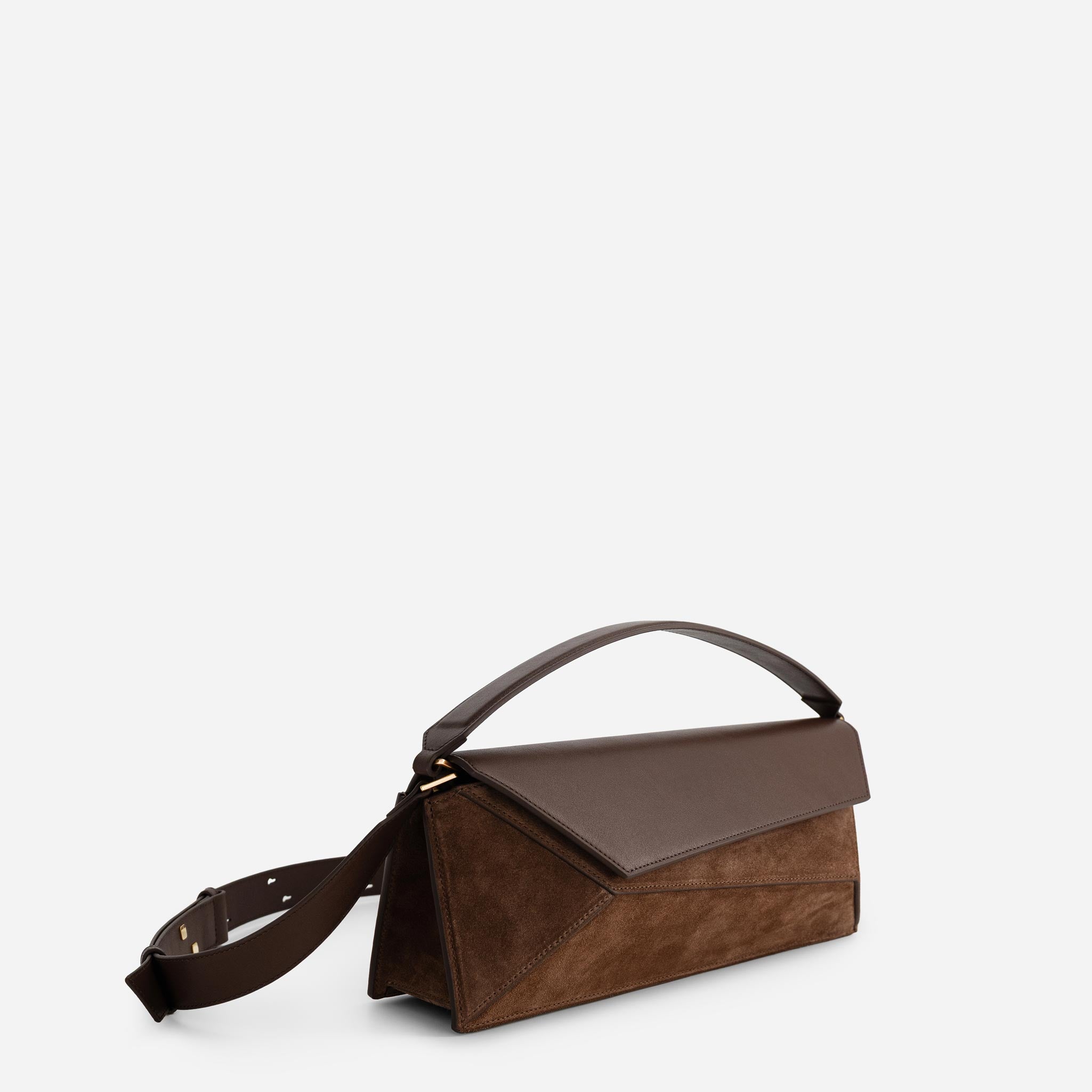 Naomi Baguette - Suede Espresso