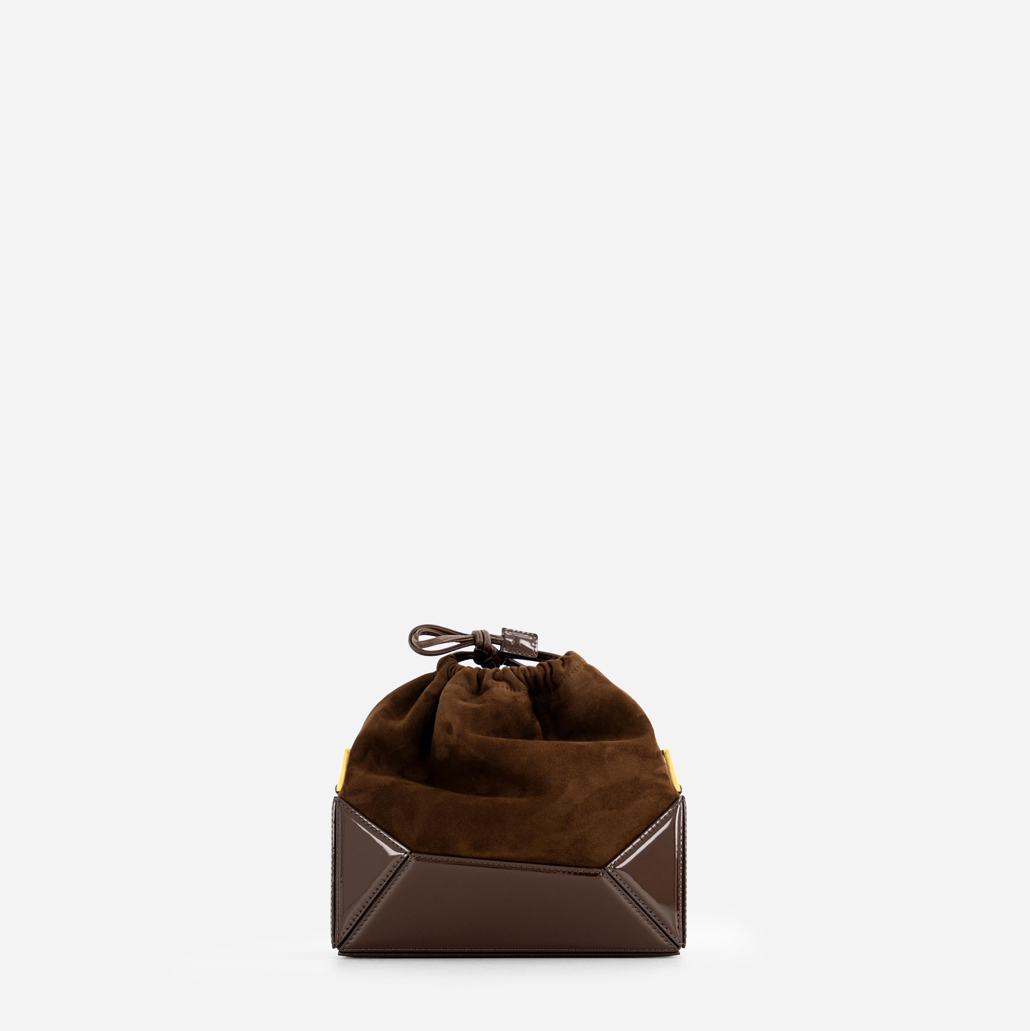 Naomi Pouch - Patent Brown