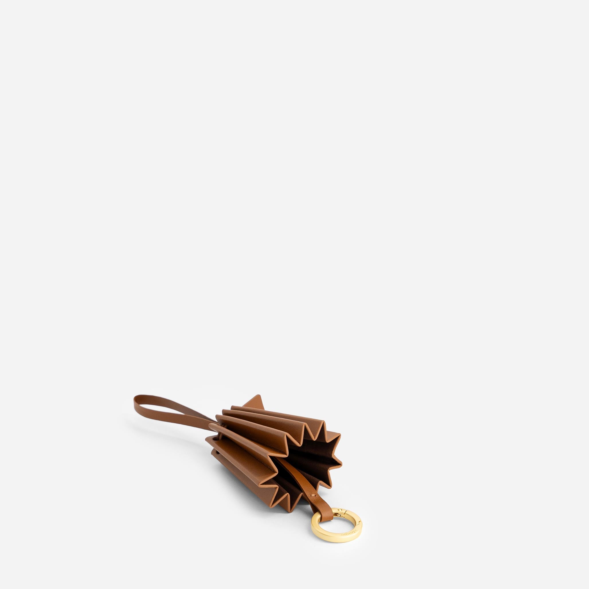 Pleated Keyholder - Tan