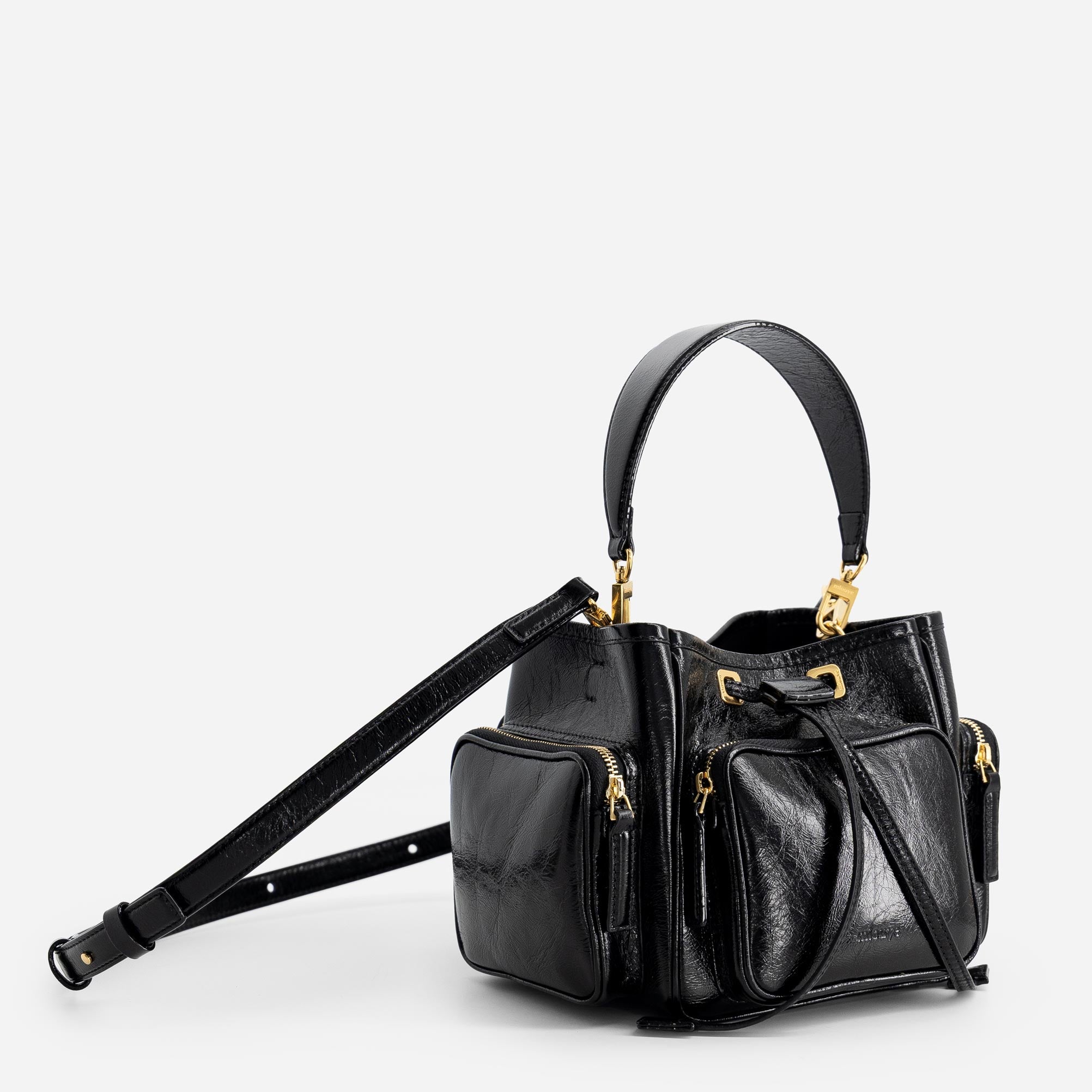 Quad - Crinkled Black