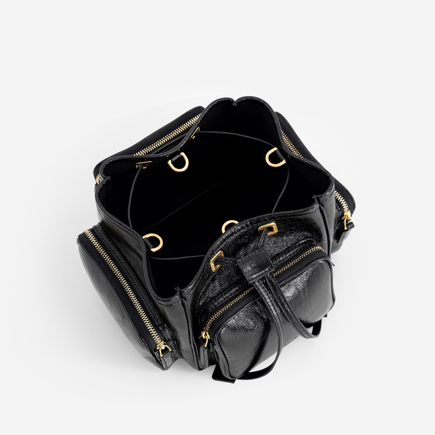 Quad - Crinkled Black