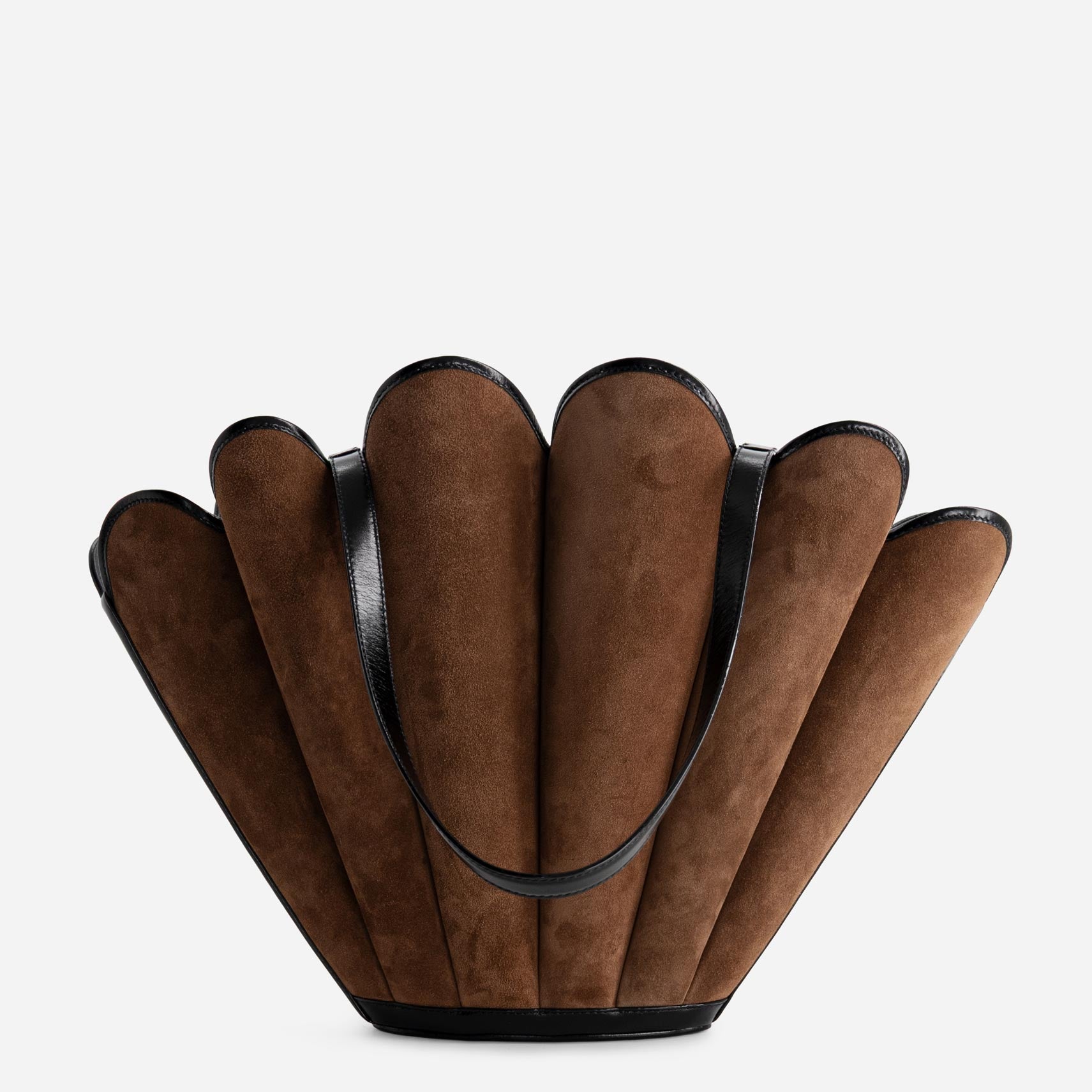 Seashell Tote - Suede Espresso