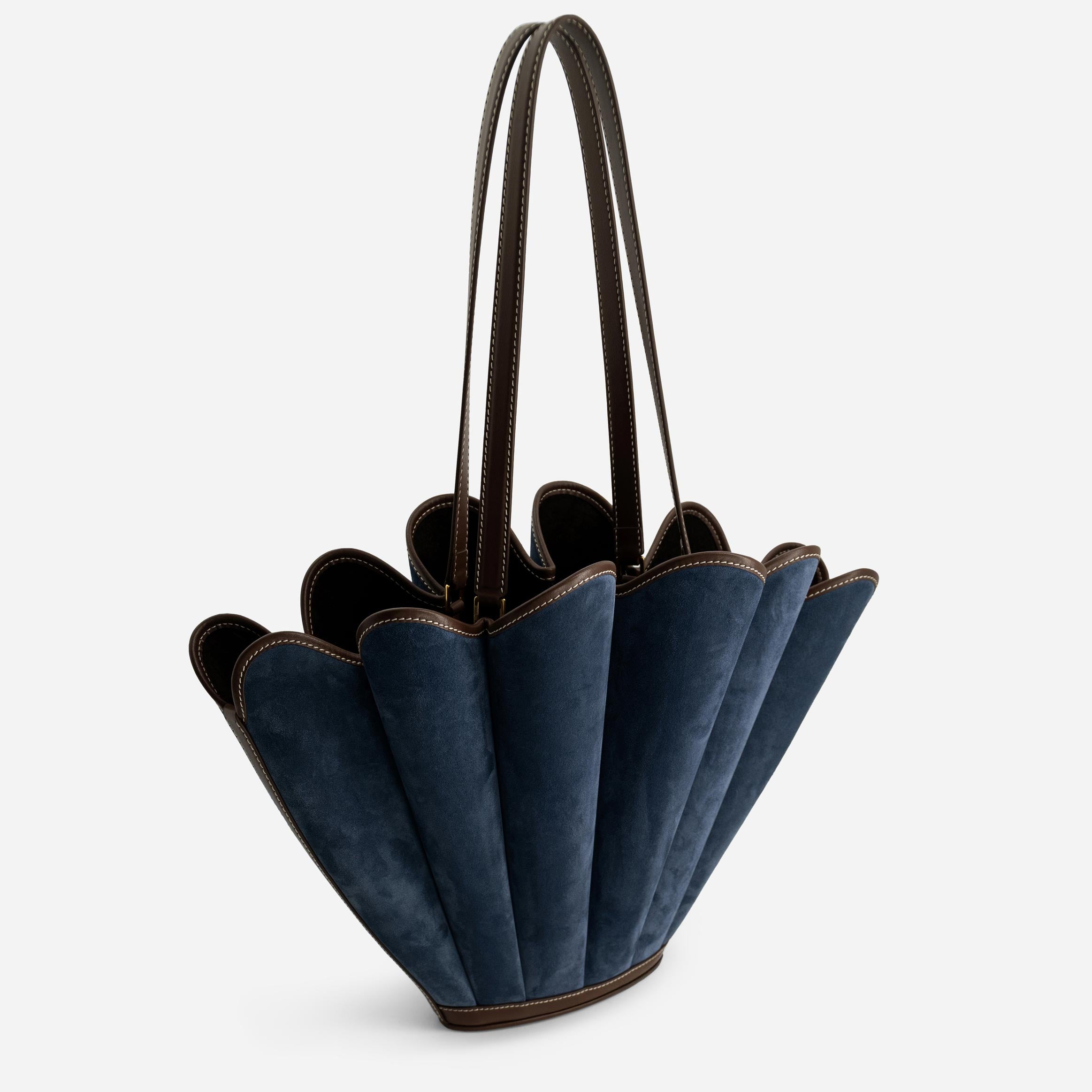 Seashell Tote - Suede Marine