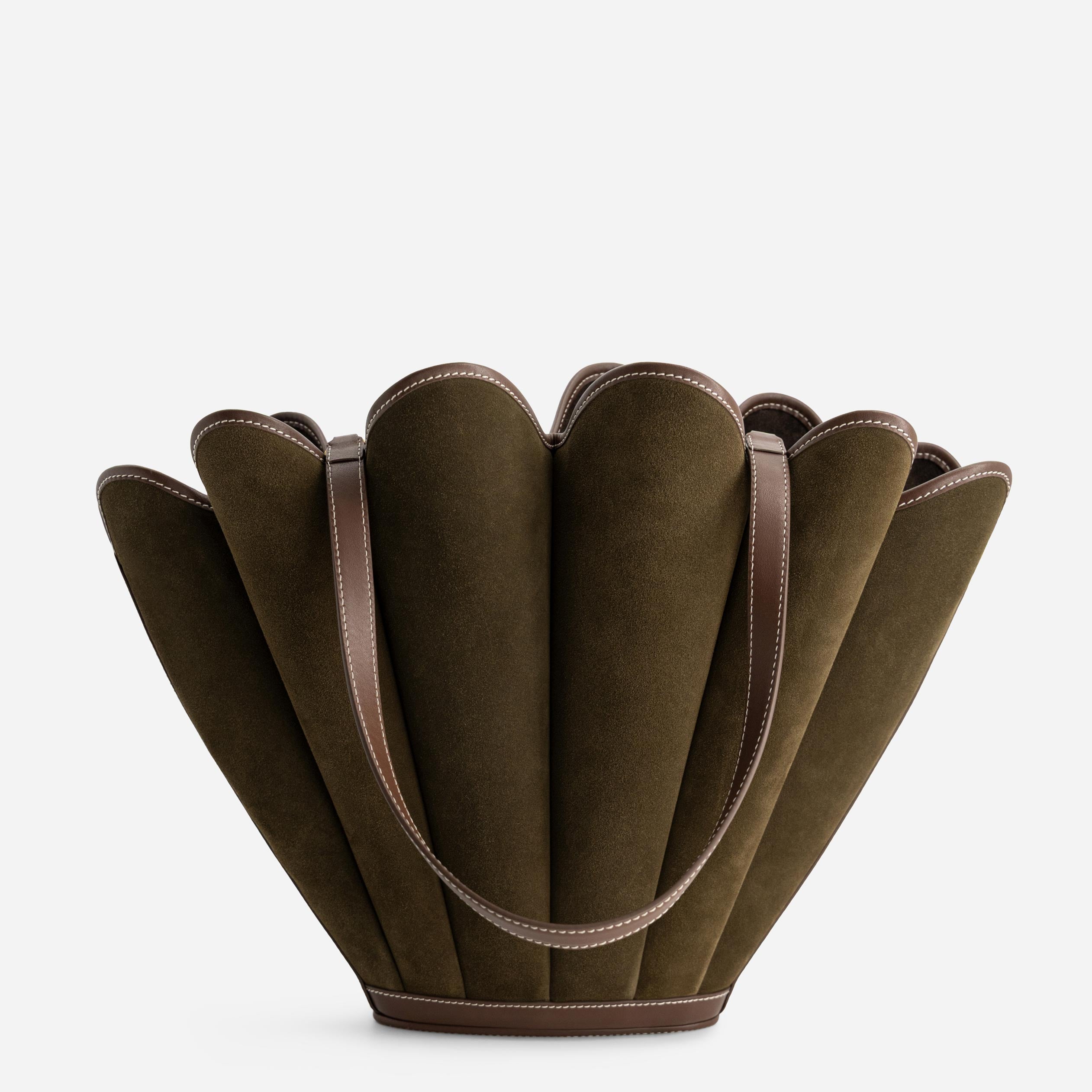 Seashell Tote - Suede Moss