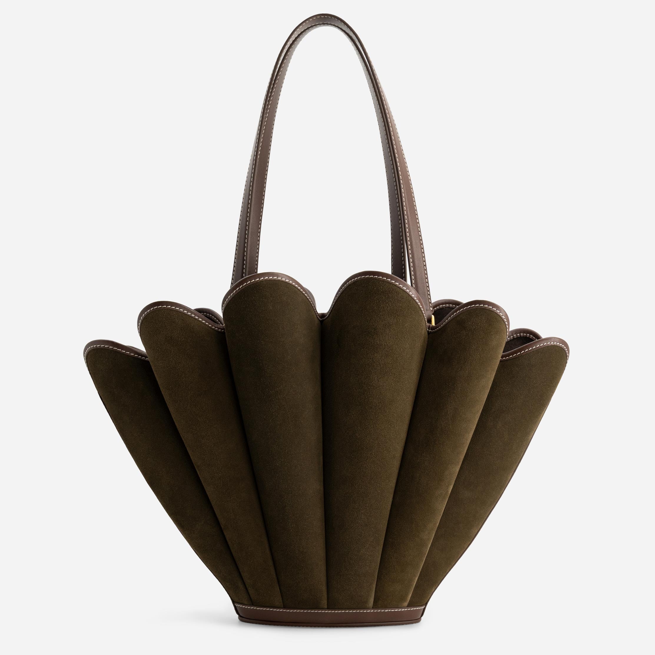 Seashell Tote - Suede Moss