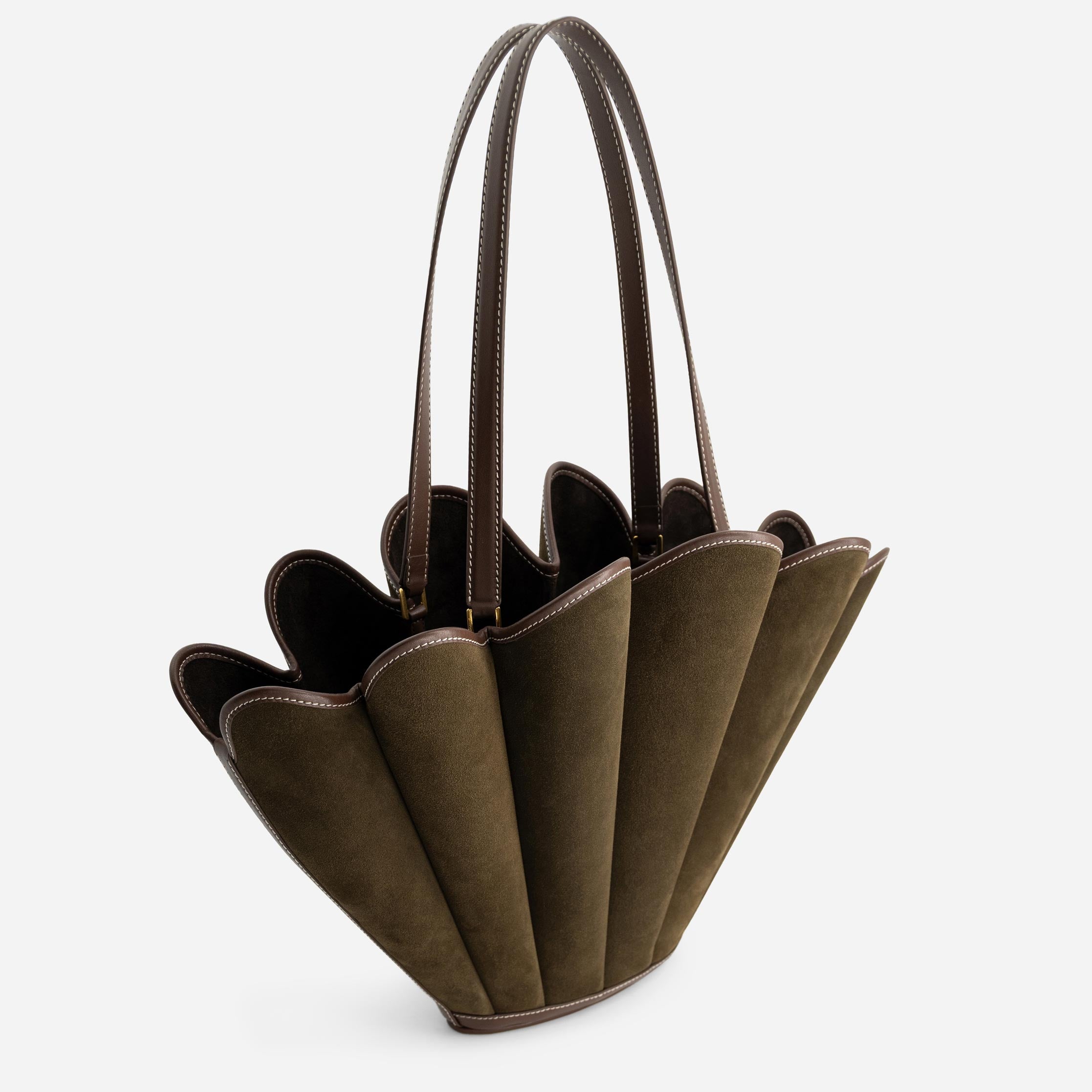 Seashell Tote - Suede Moss