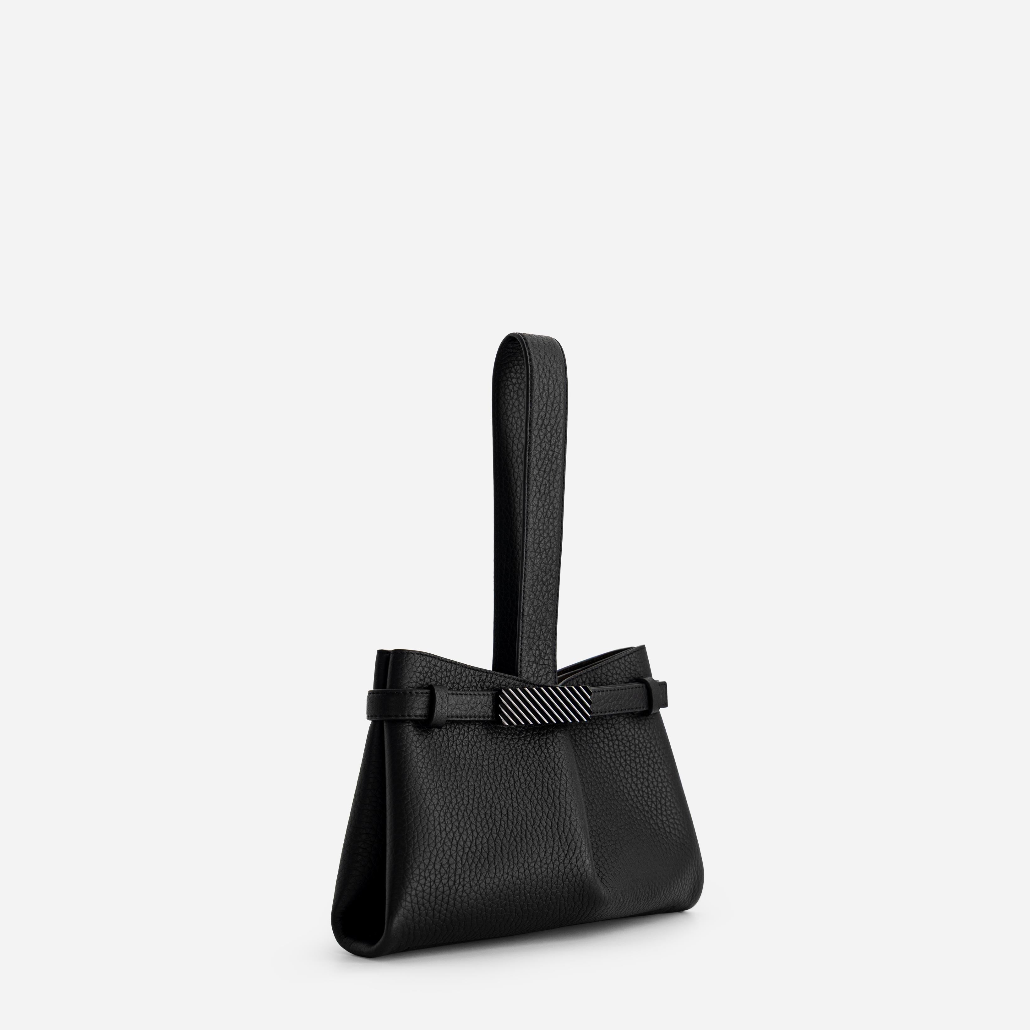 Span Clutch - Grained Black