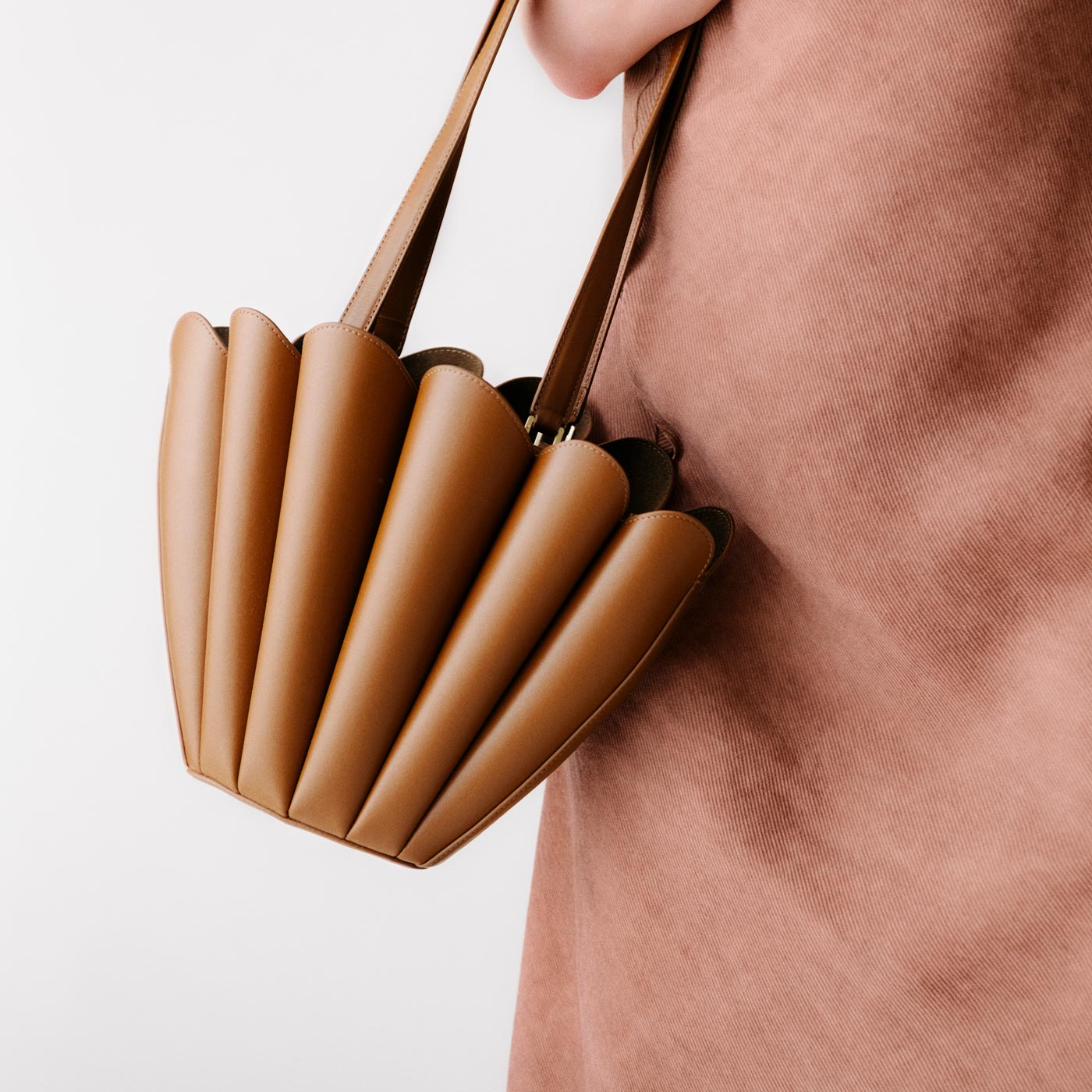 Mini Seashell Tote - Suede Espresso