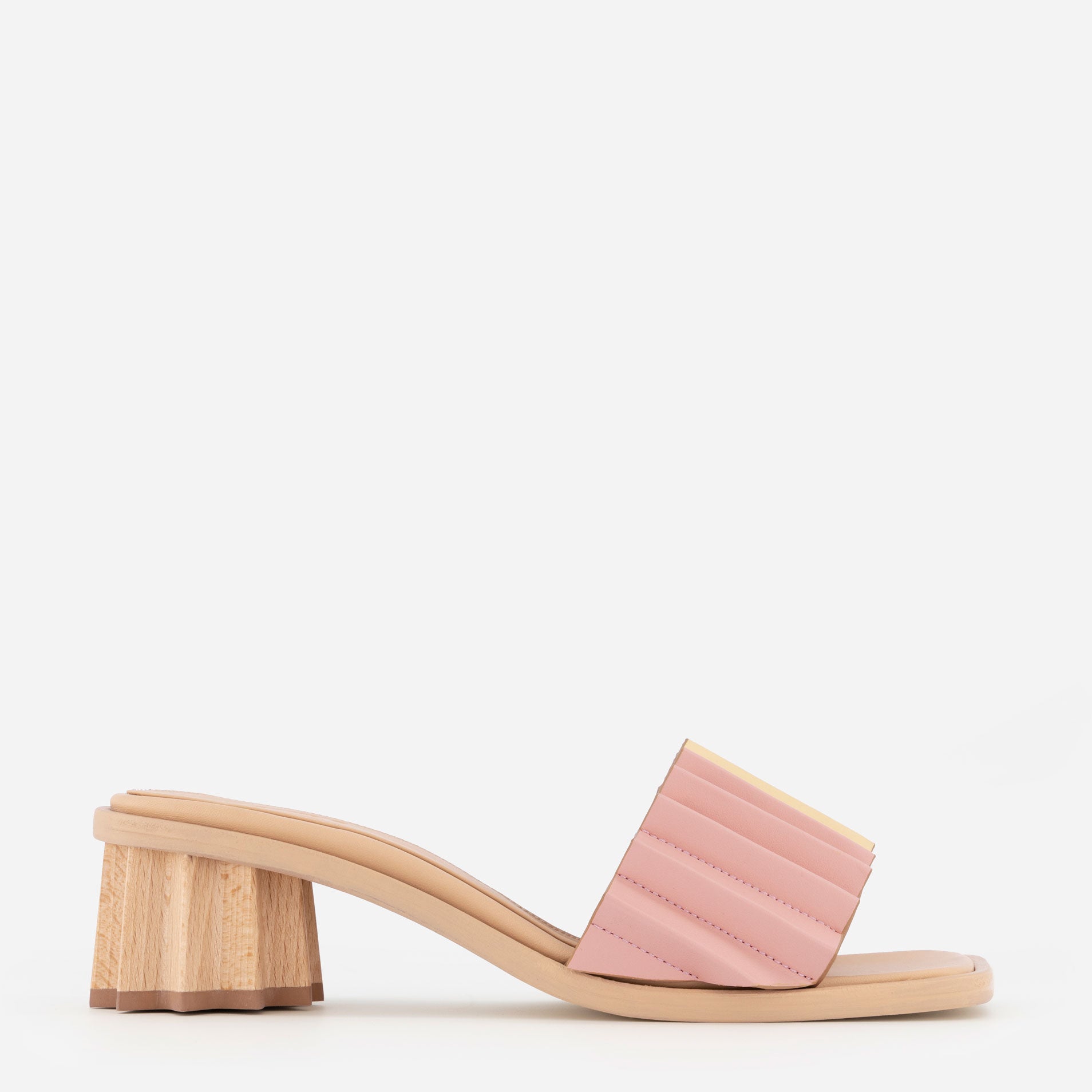 Louise Heeled Slide - Gummy