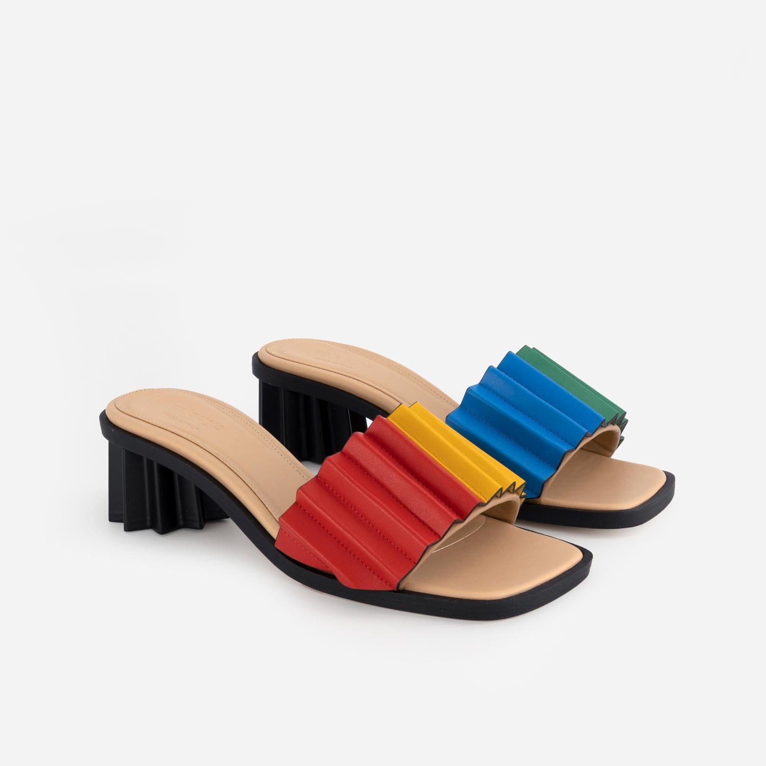 Louise Heeled Slide - Multicolor