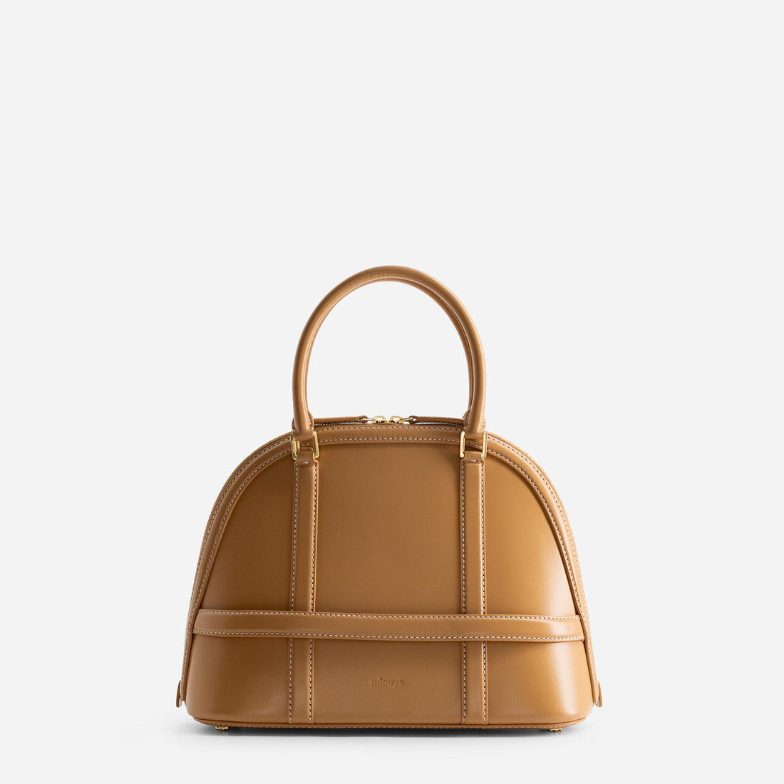 Model 12 leather bag in Biscuit