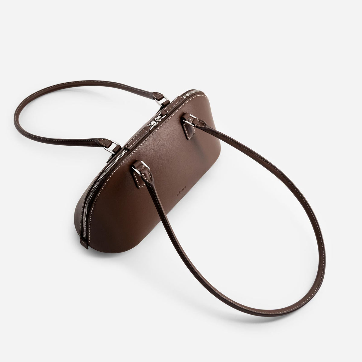 12 Canoe leather bag in Espresso