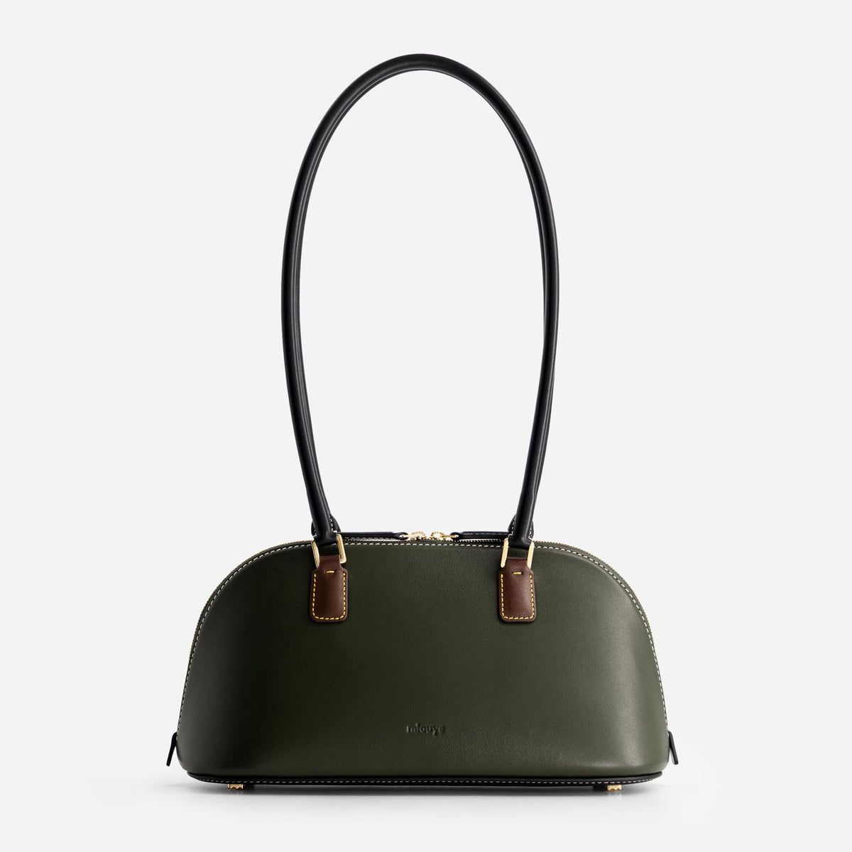 12 Canoe leather bag in Hunter Green
