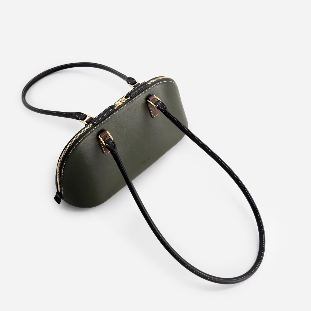 12 Canoe leather bag in Hunter Green