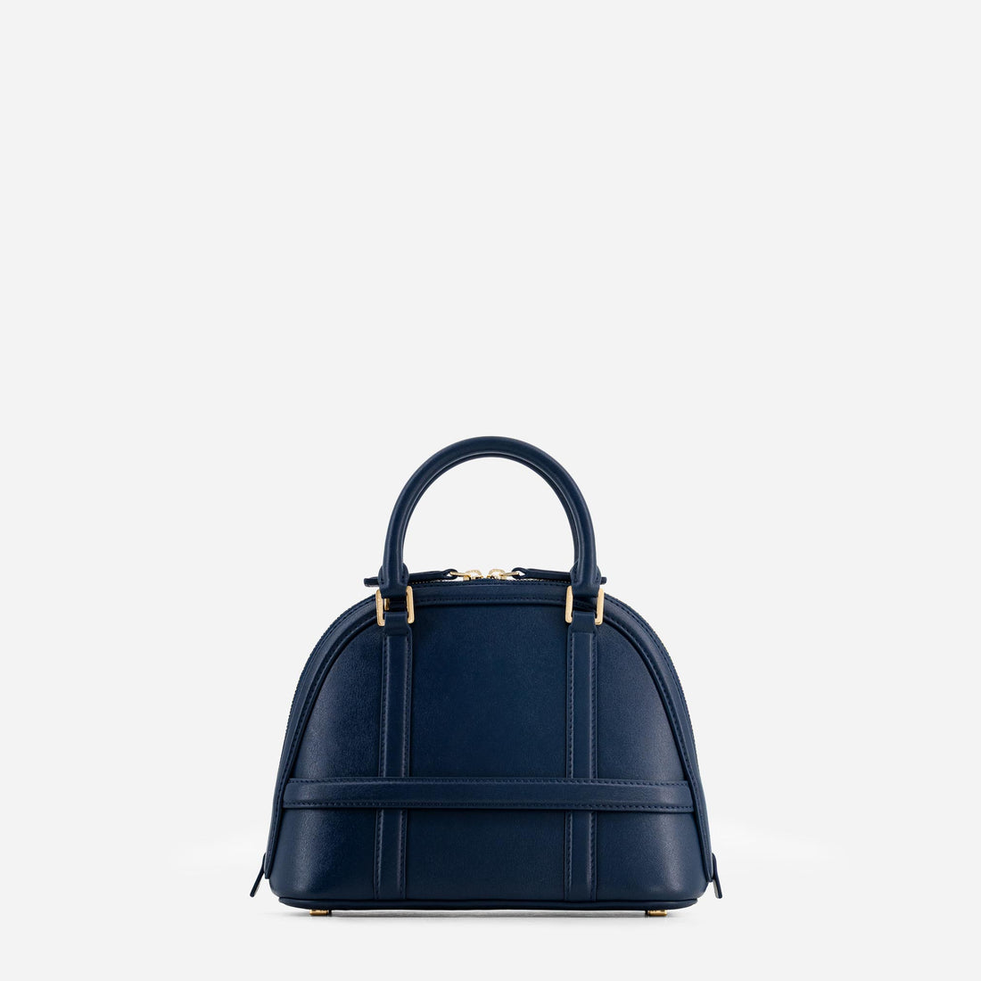 12 Mini leather bag in Navy