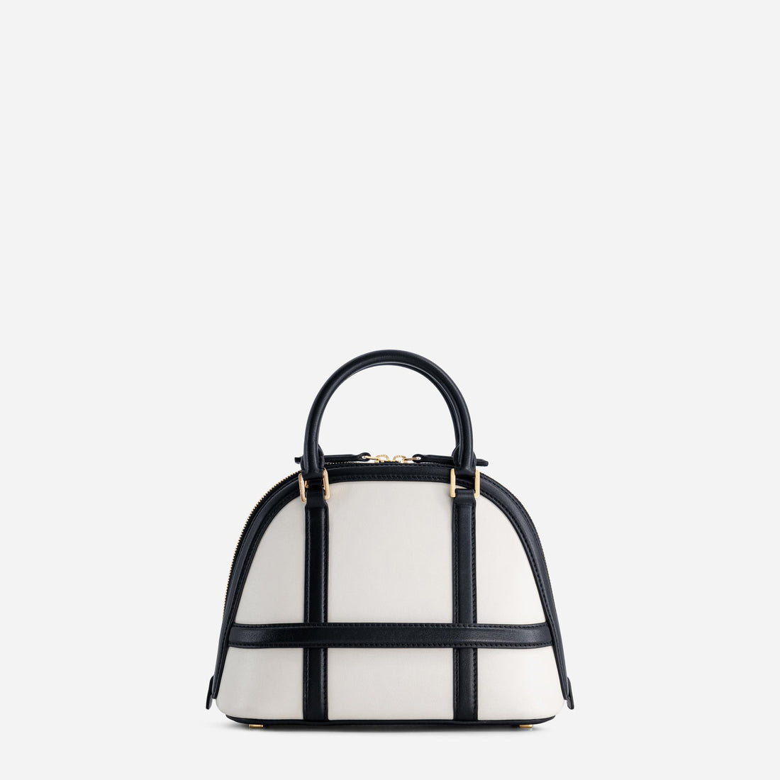 12 Mini leather bag in Off White