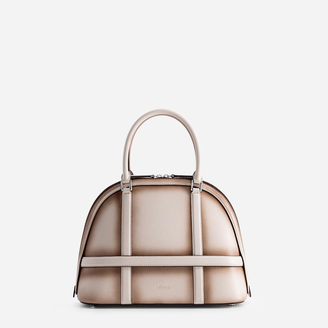 Model 12 leather bag in Mushroom