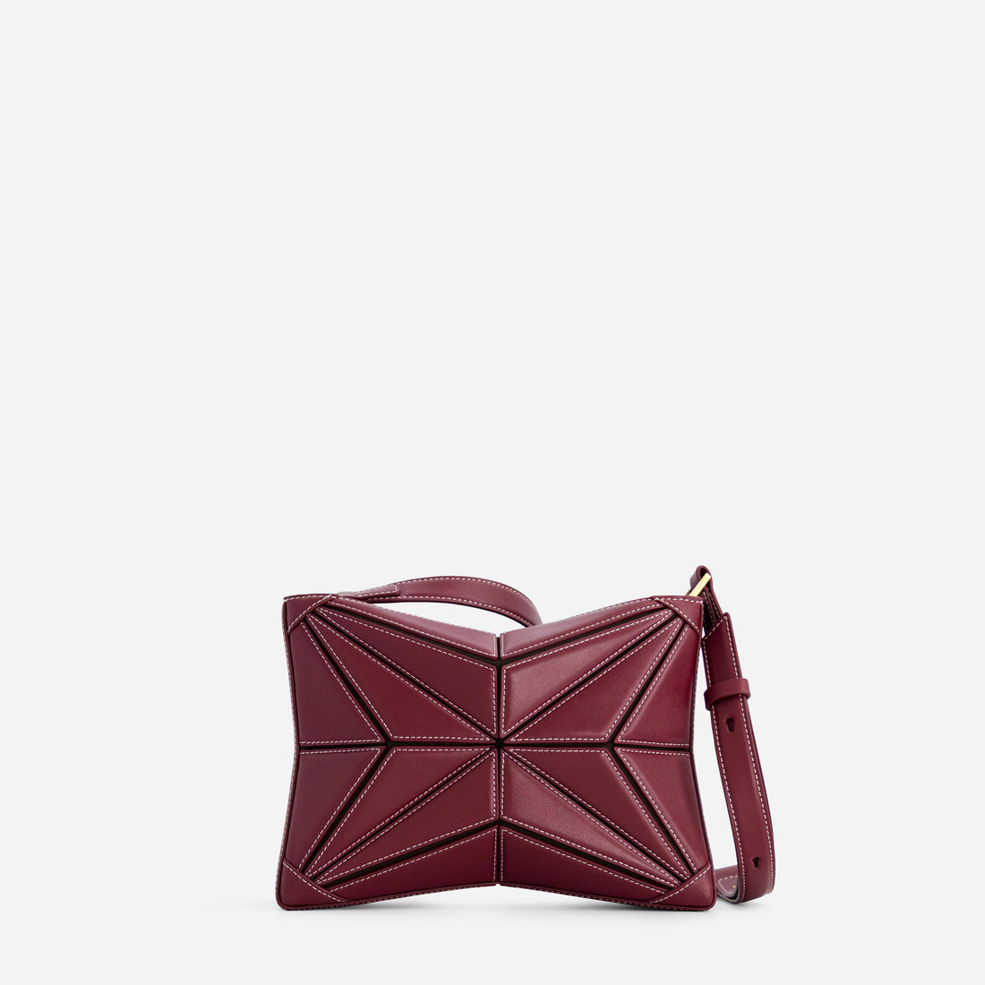 Atlas leather bag in Bordeaux